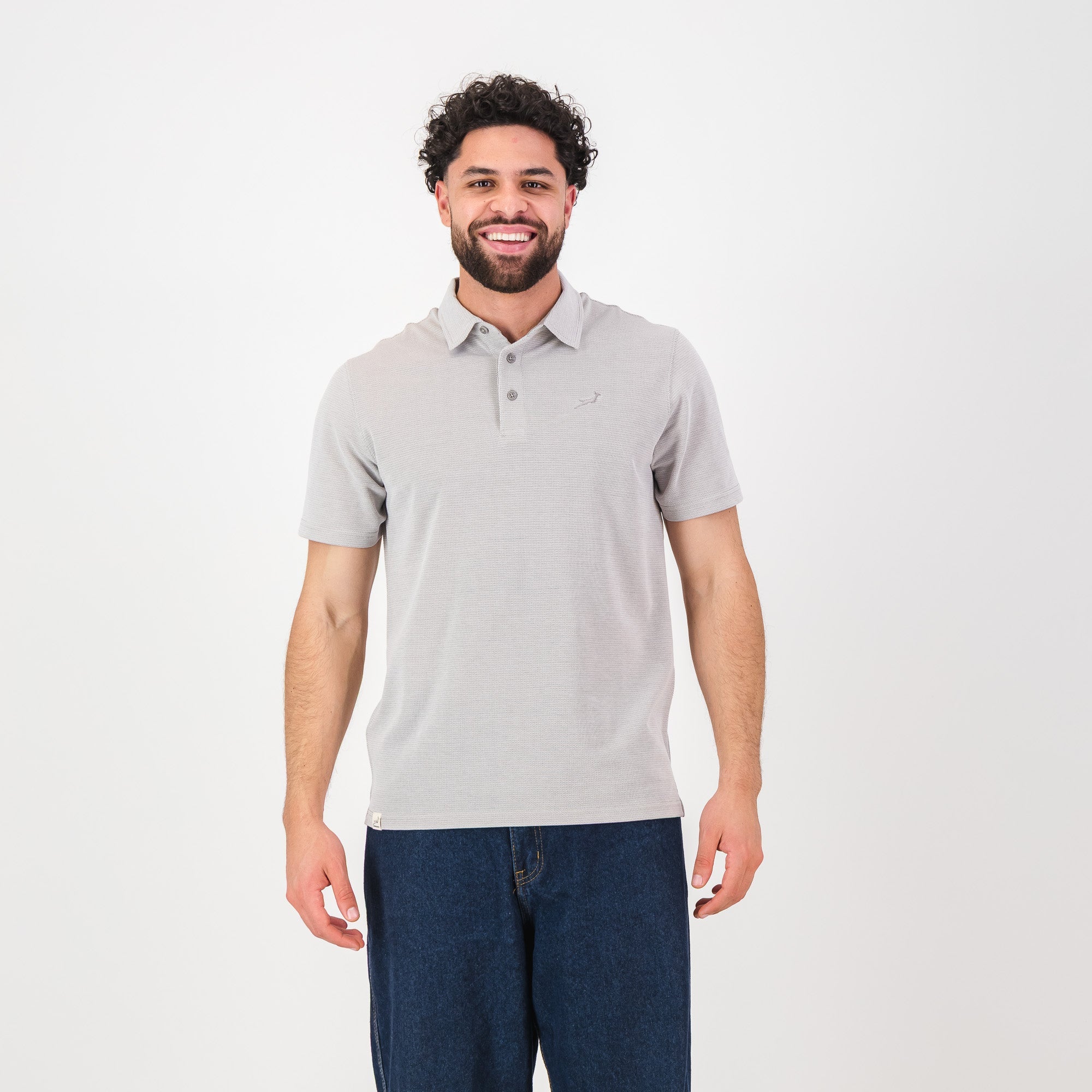 Springboks Pique Striper SS Polo - White - Old School