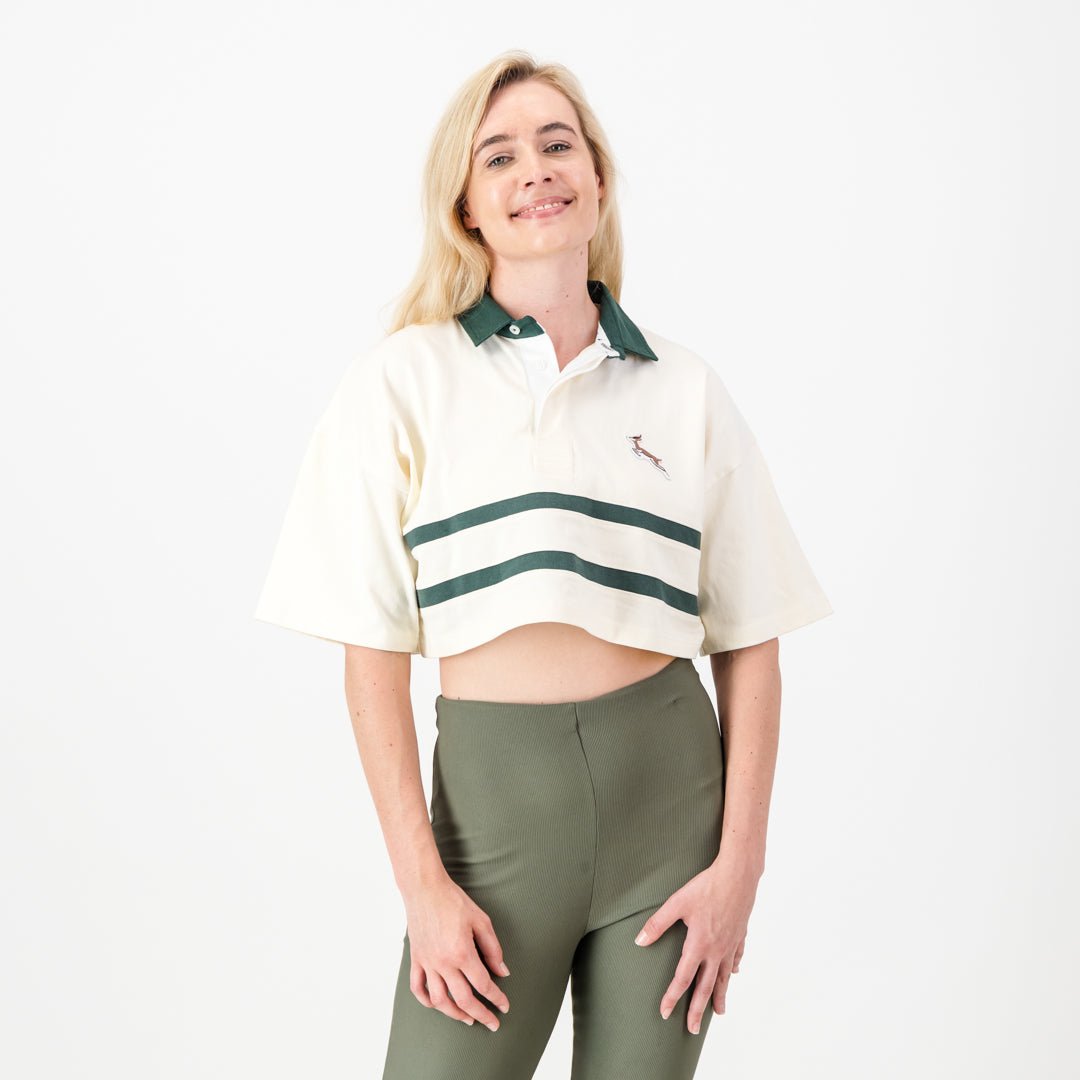 Springboks Retro S/S Crop - Old School