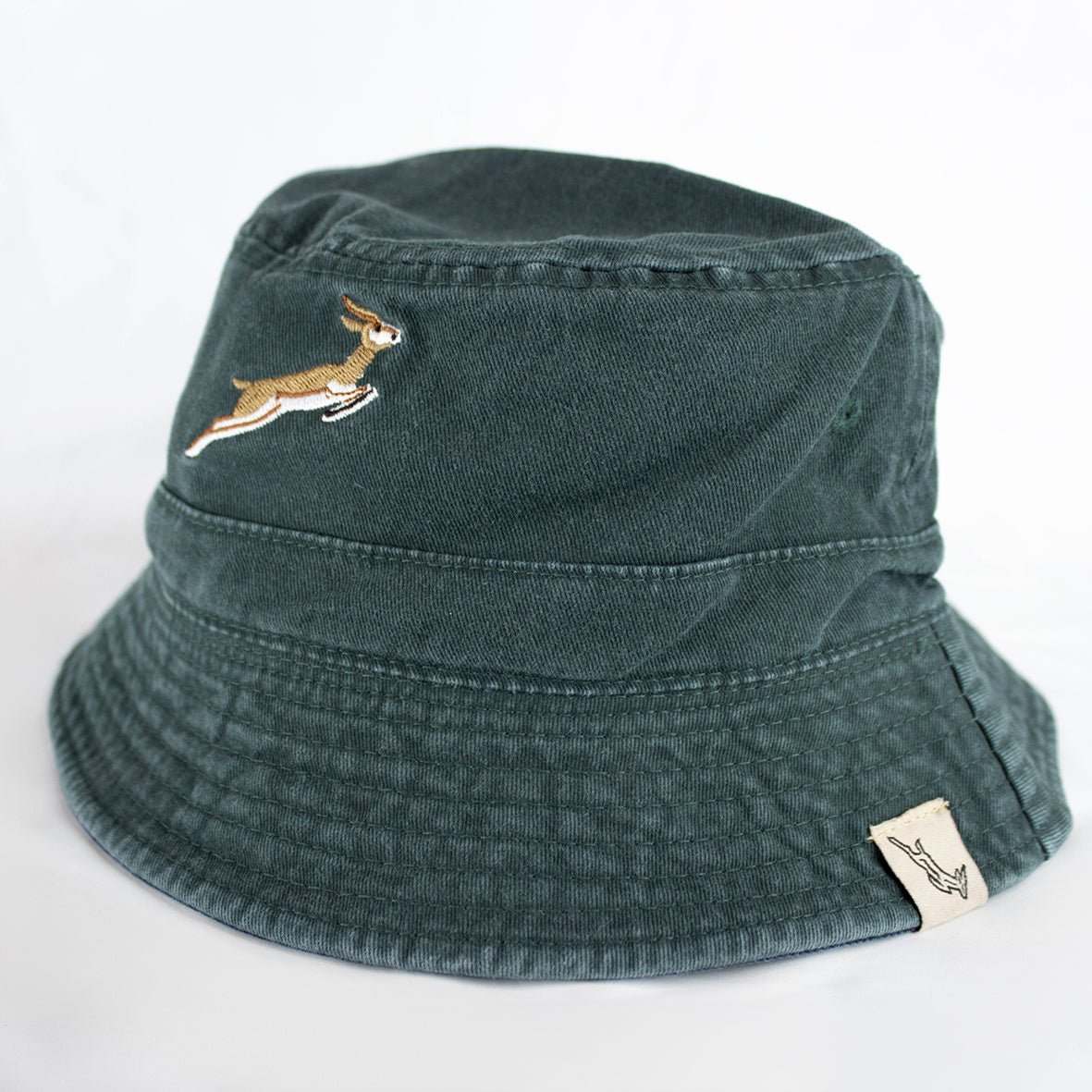 Springboks Reversible Bucket Hat - OS Green - Old School