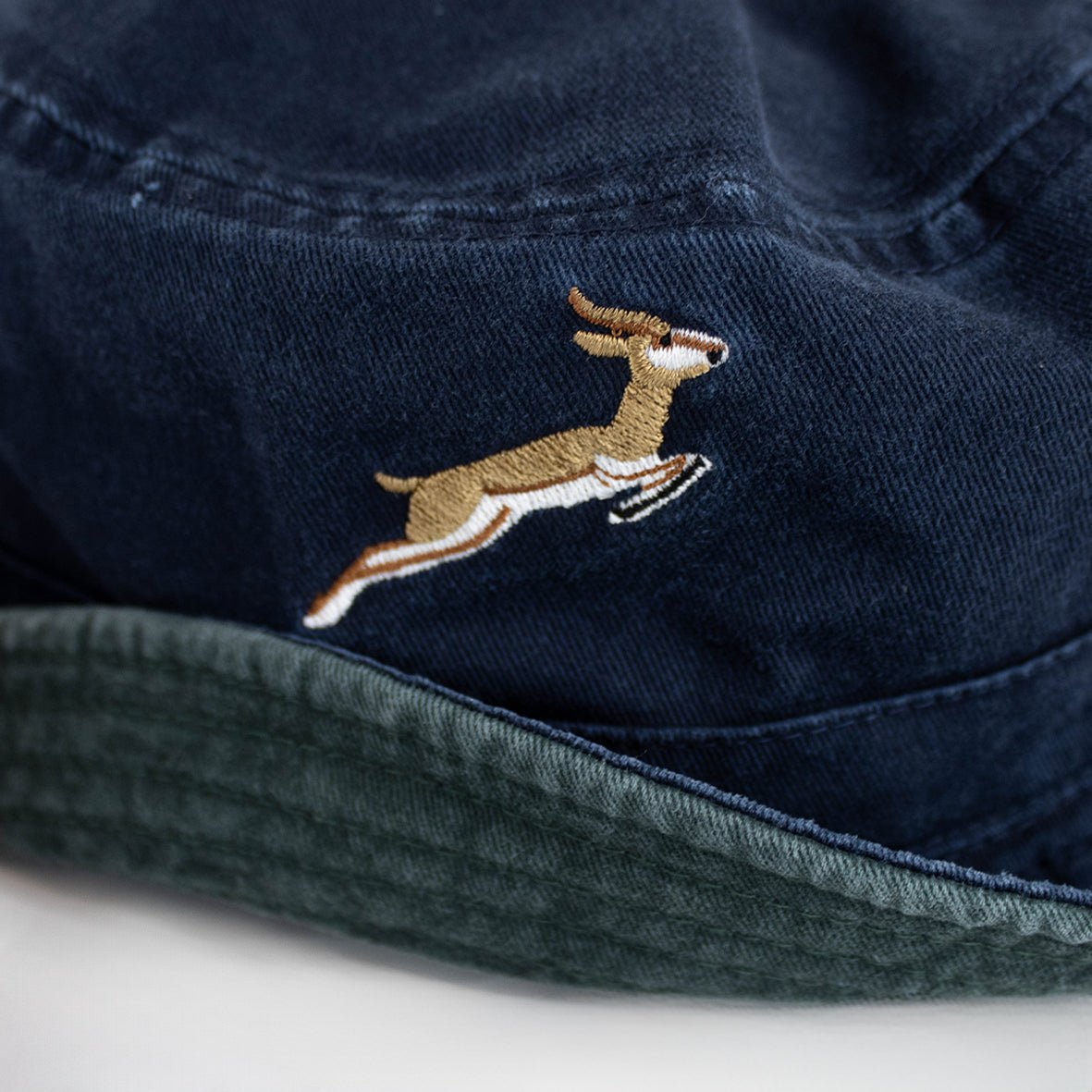 Springboks Reversible Bucket Hat - OS Green - Old School