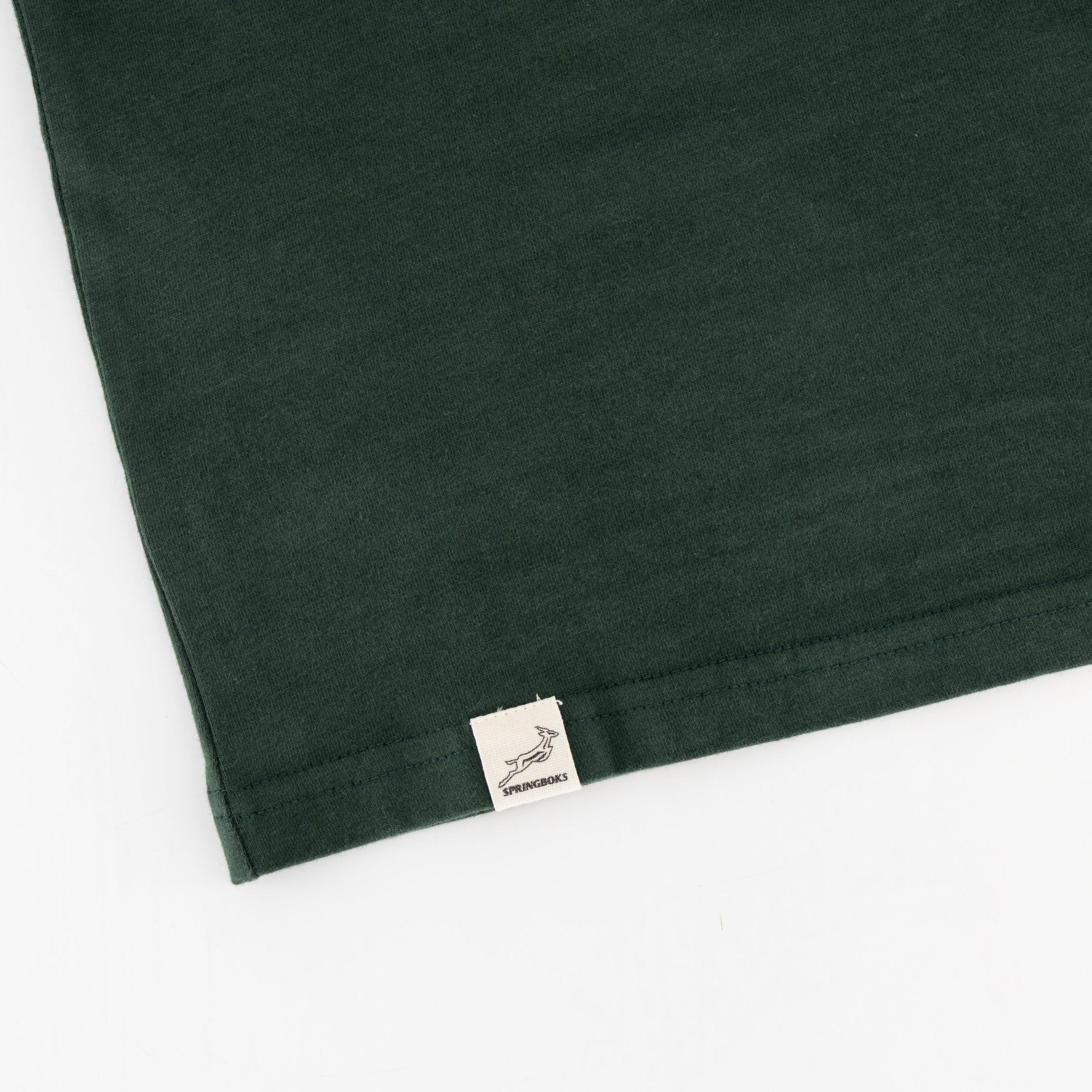 Springboks Shield Crew Tee - OS Green - Old School