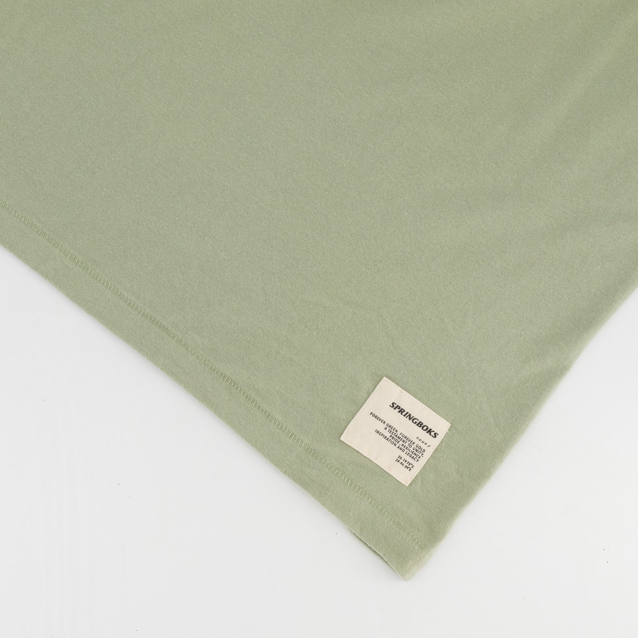 Springboks SML Bok HS Regular Crew Tee - Desert Sage - Old School