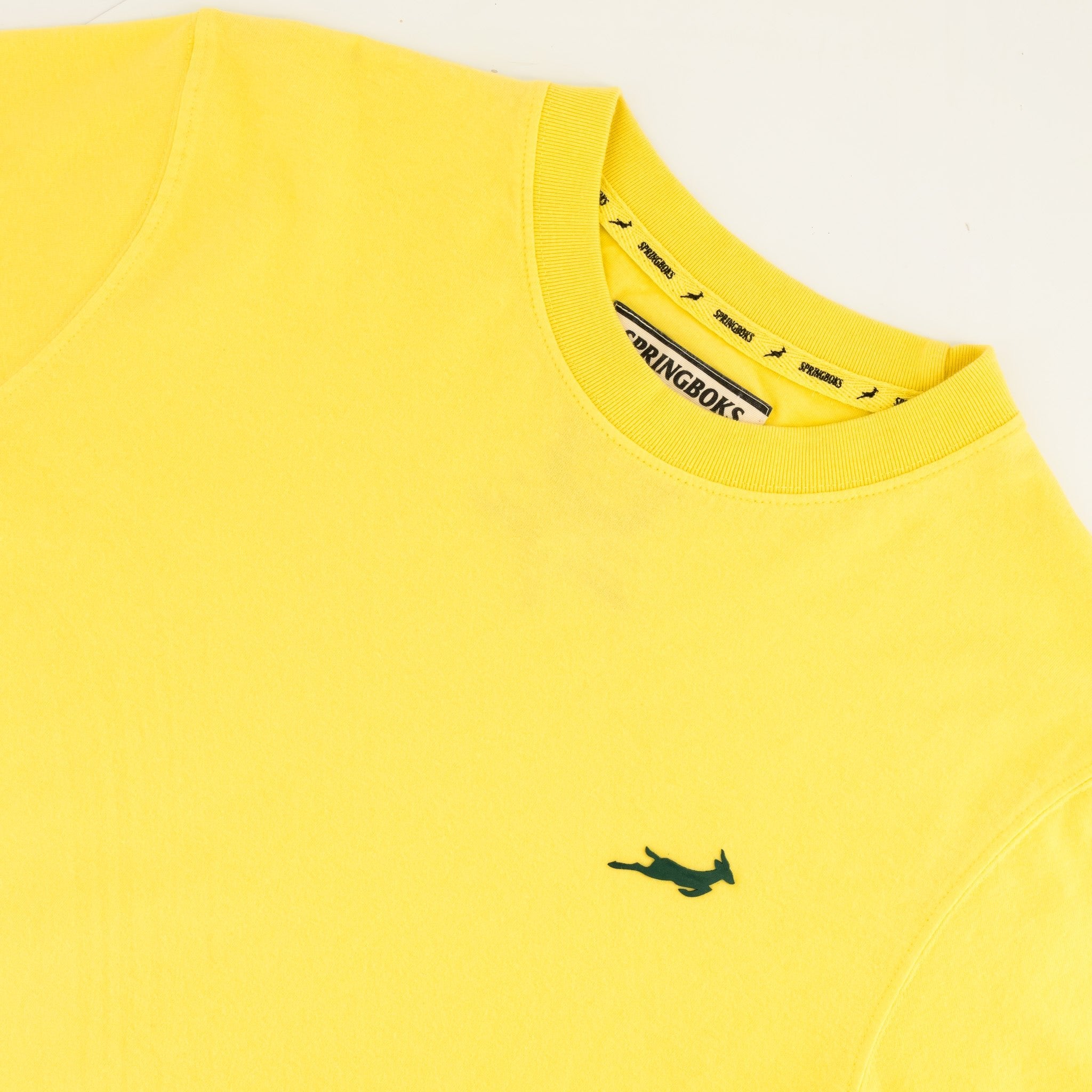 Springboks SML Bok HS Regular Crew Tee - Sunshine - Old School