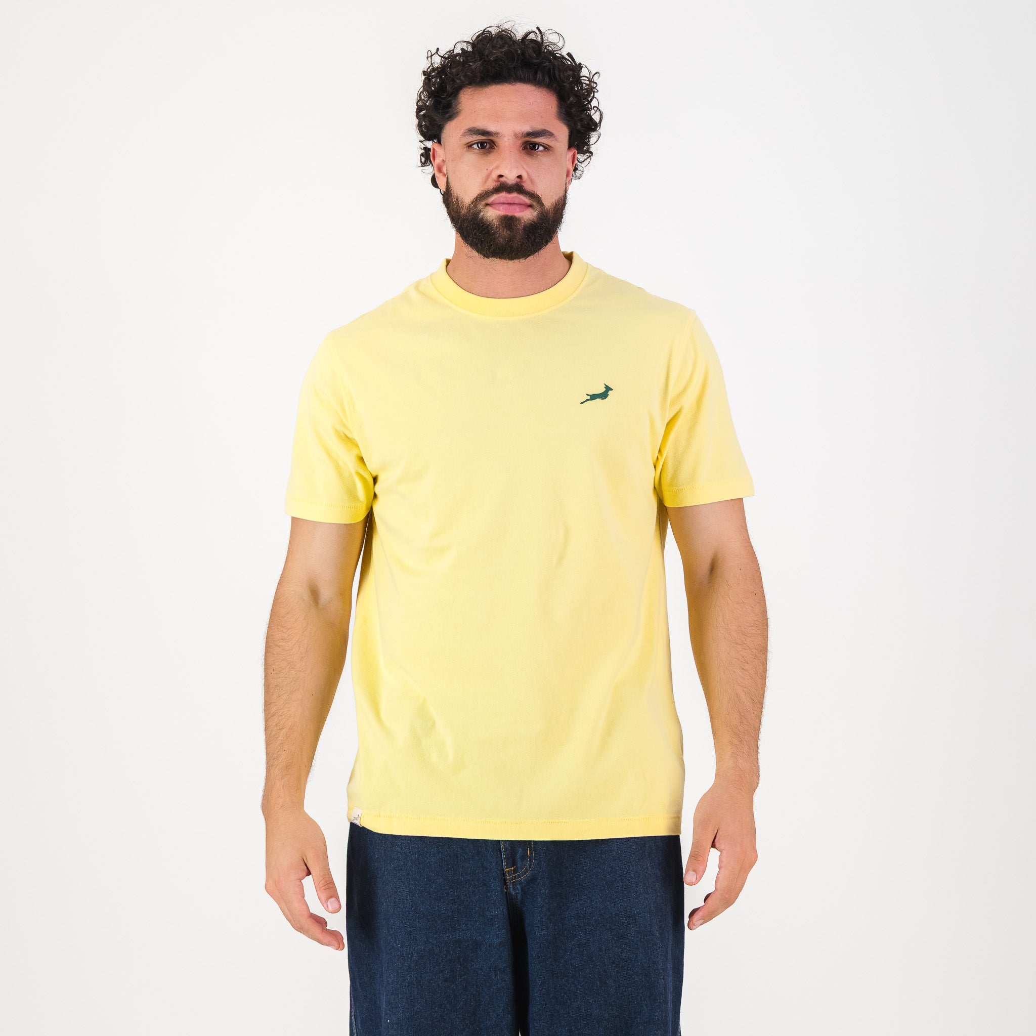 Springboks SML Bok HS Regular Crew Tee - Sunshine - Old School