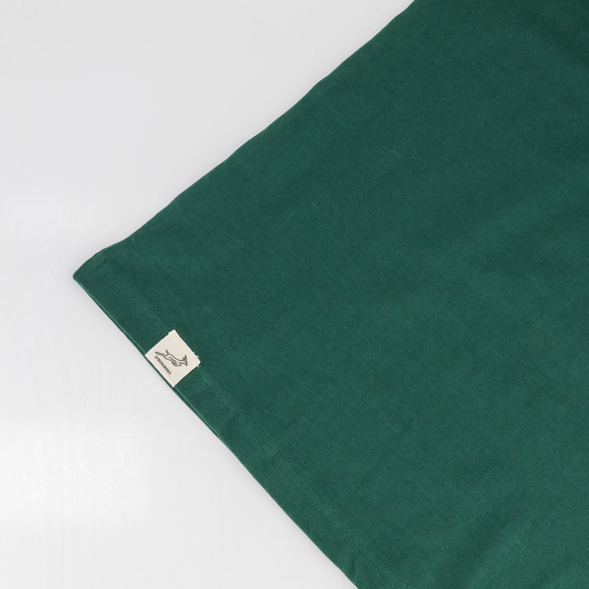 Springboks SML EMB LS Crew Tee - OS Green - Old School
