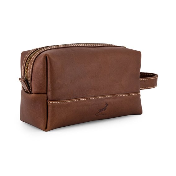 Springboks Toiletry Bag - Dark Brown - Old School