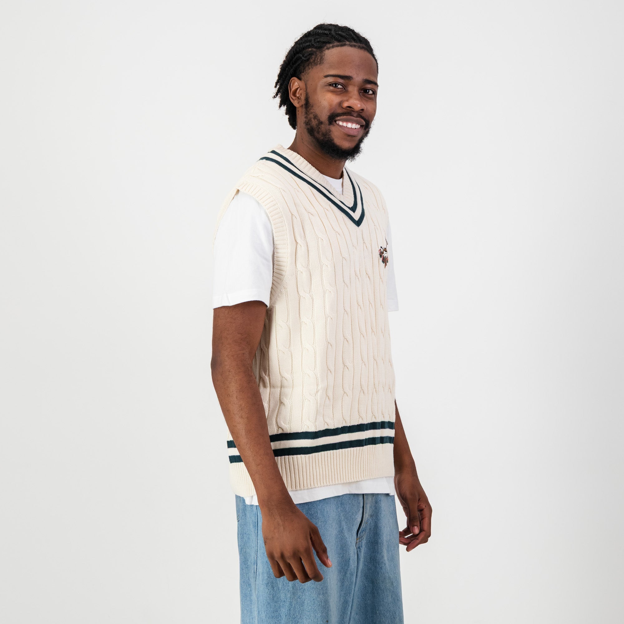 Springboks Vest Knit - Ivory - Old School