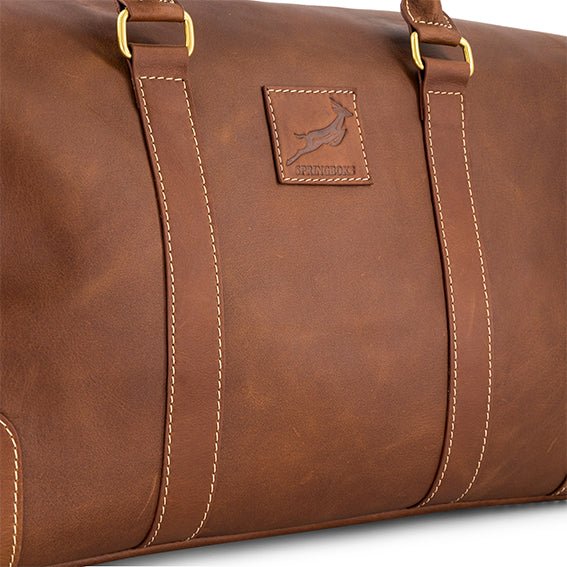 Springboks Weekender Duffle Bag - Dark Brown - Old School
