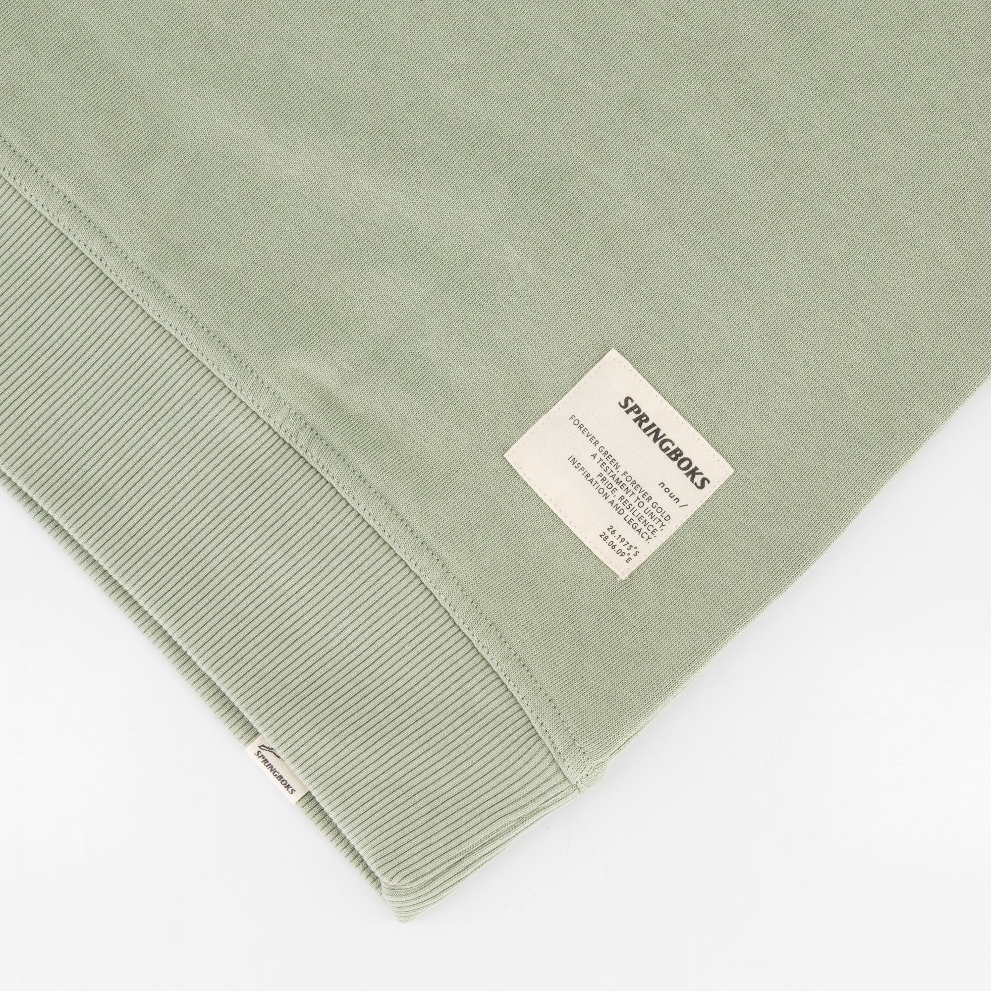 Springboks Word FGFG Crew Sweat - Desert Sage - Old School