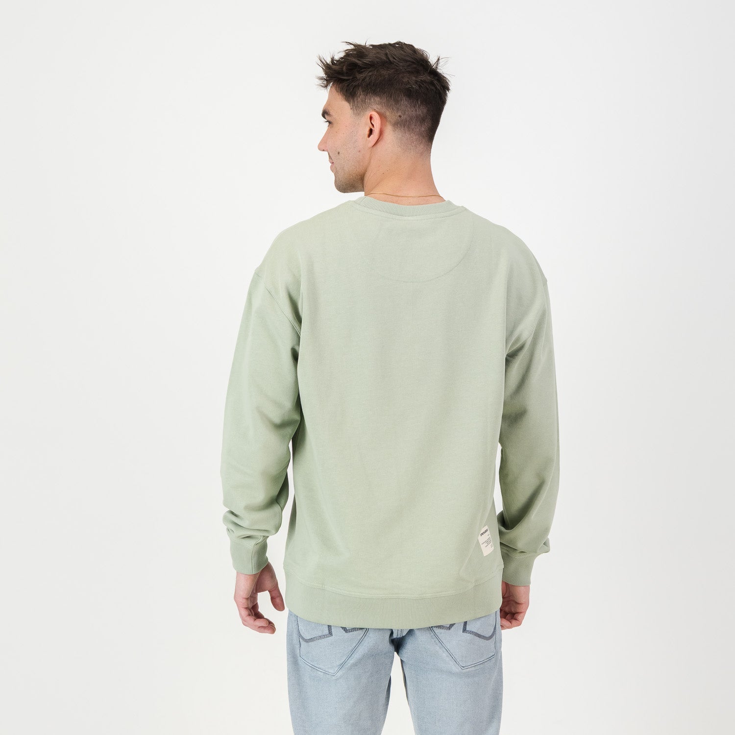 Springboks Word FGFG Crew Sweat - Desert Sage - Old School