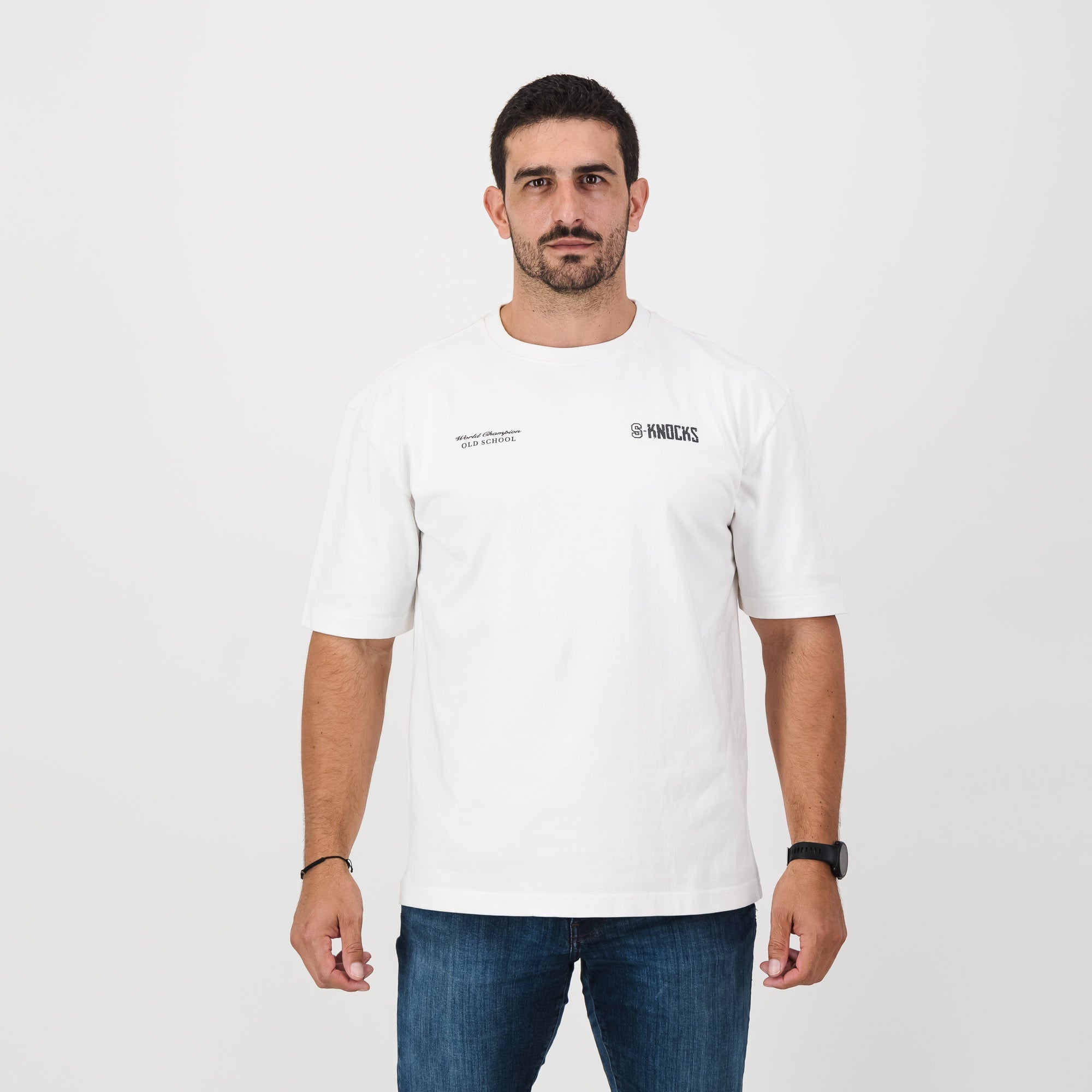 Stillknocks S-Knocks Boxy Crew Tee-White