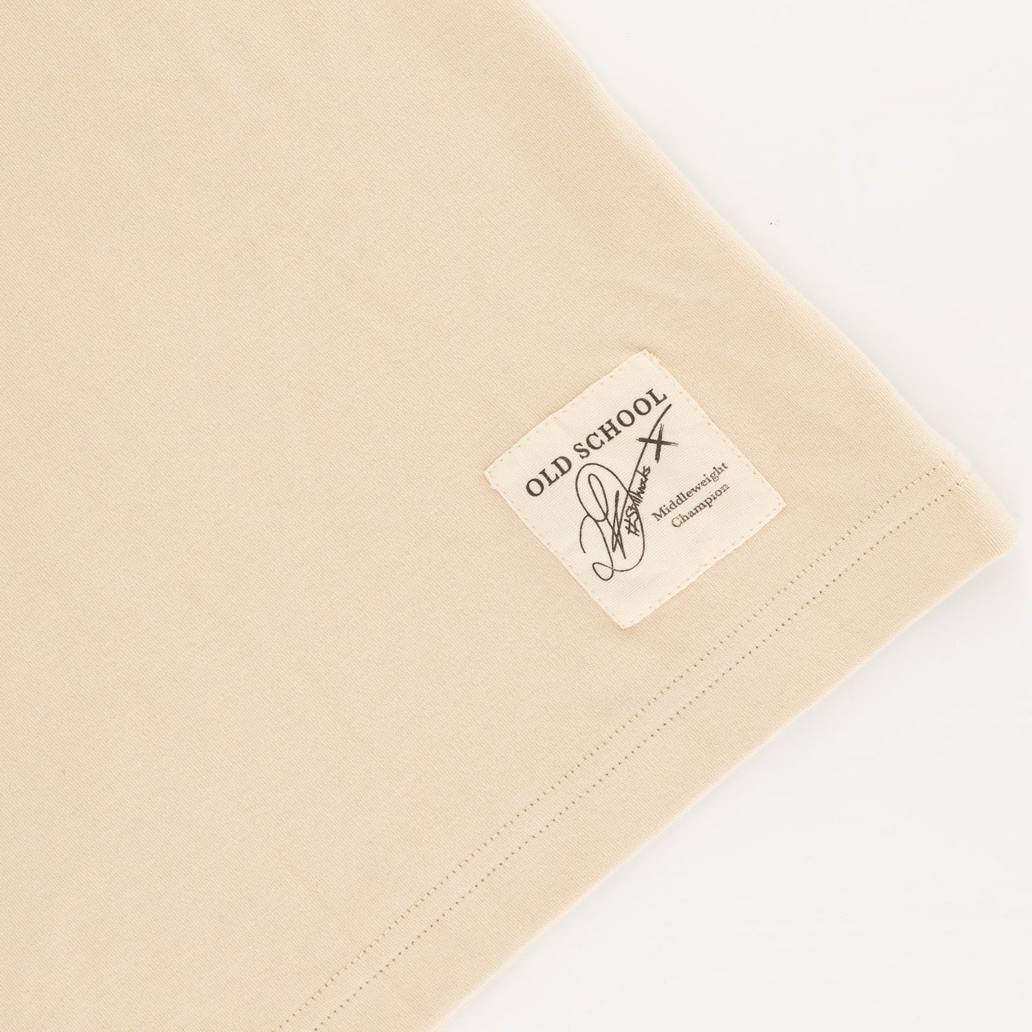 Stillknocks Small Logo Boxy Crew Tee - Ivory - Old School