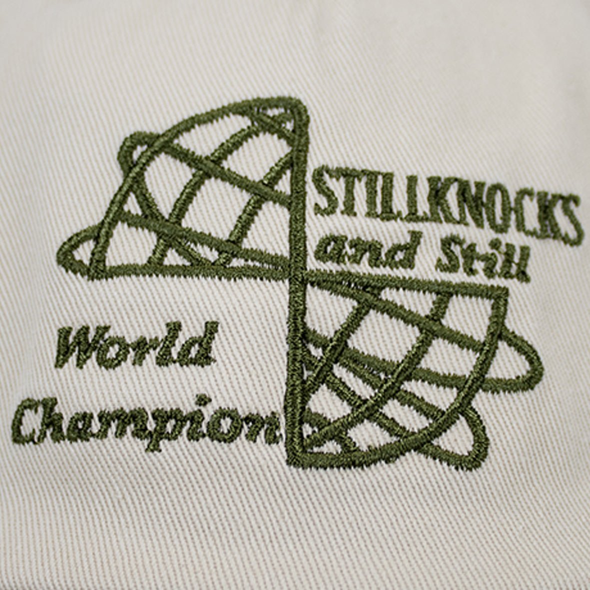 Stillknocks World Champ Two Tone Dad Cap - Ivory - Old School