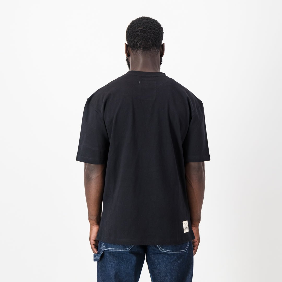 Stillknocks X Old School Boxy Tee Washed Black - Old School