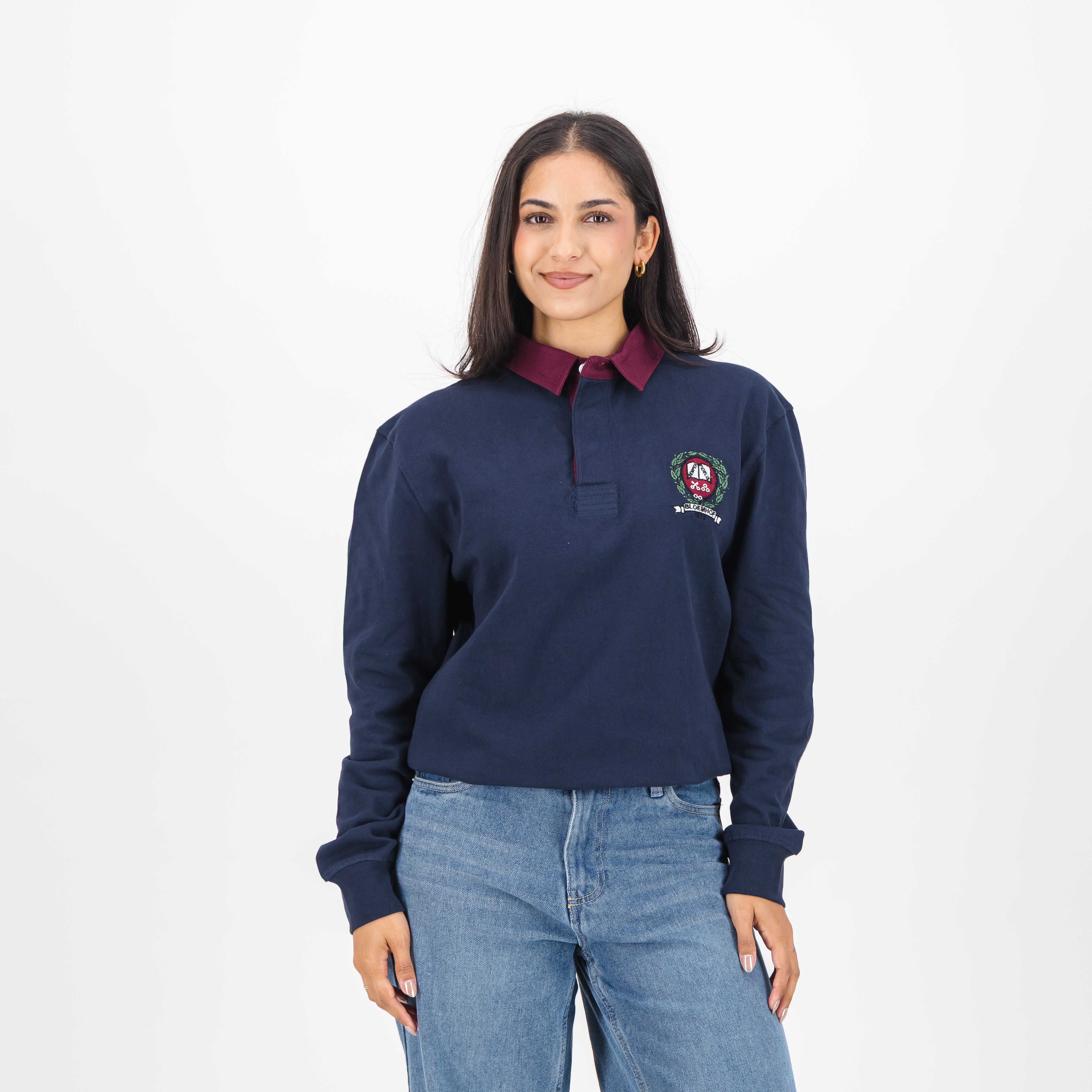 Bloemhof Girls High School LS Rugby Jersey-Navy
