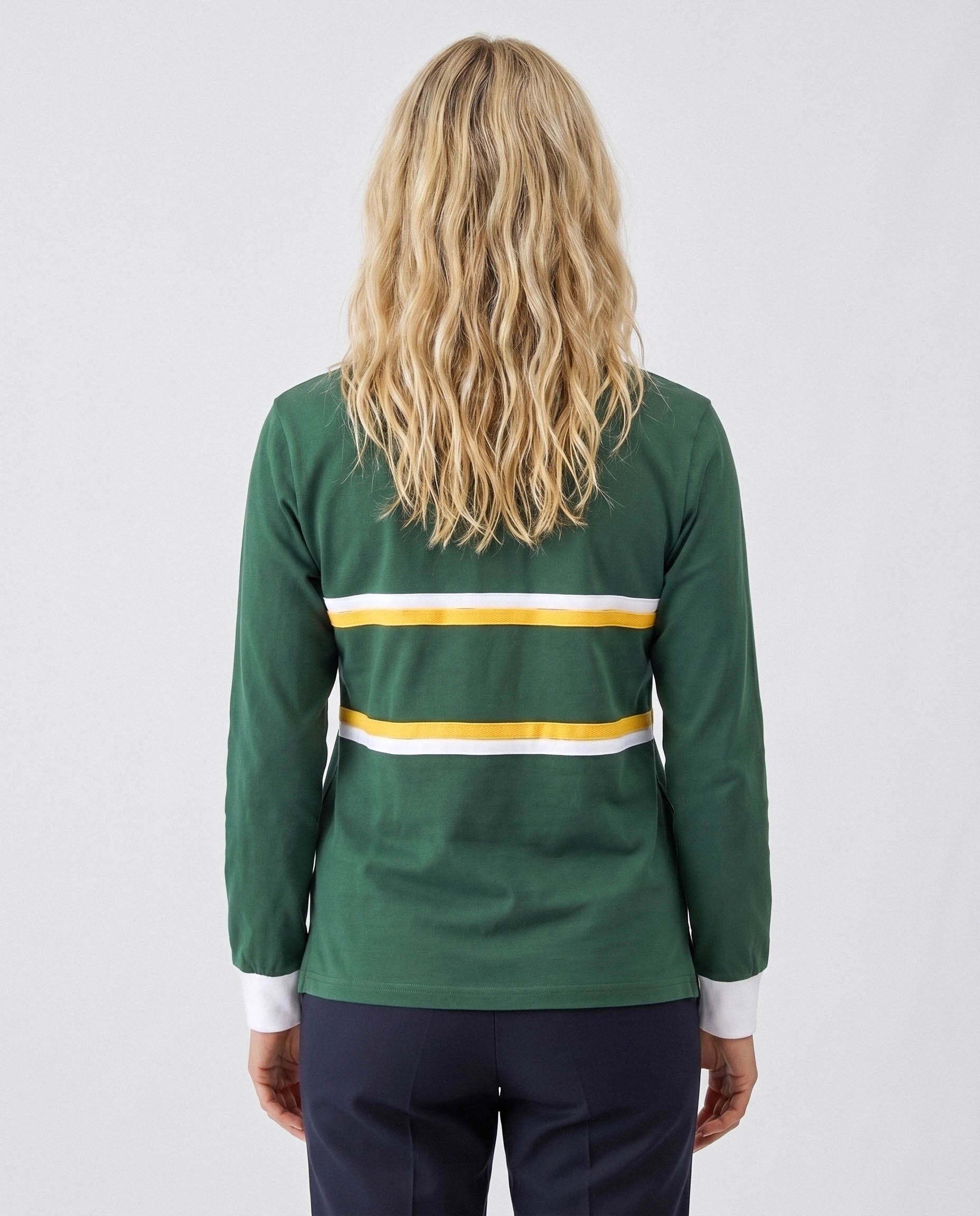 Schools De Vos Malan  Long Sleeve Rugby Jersey Cut & Sew Green