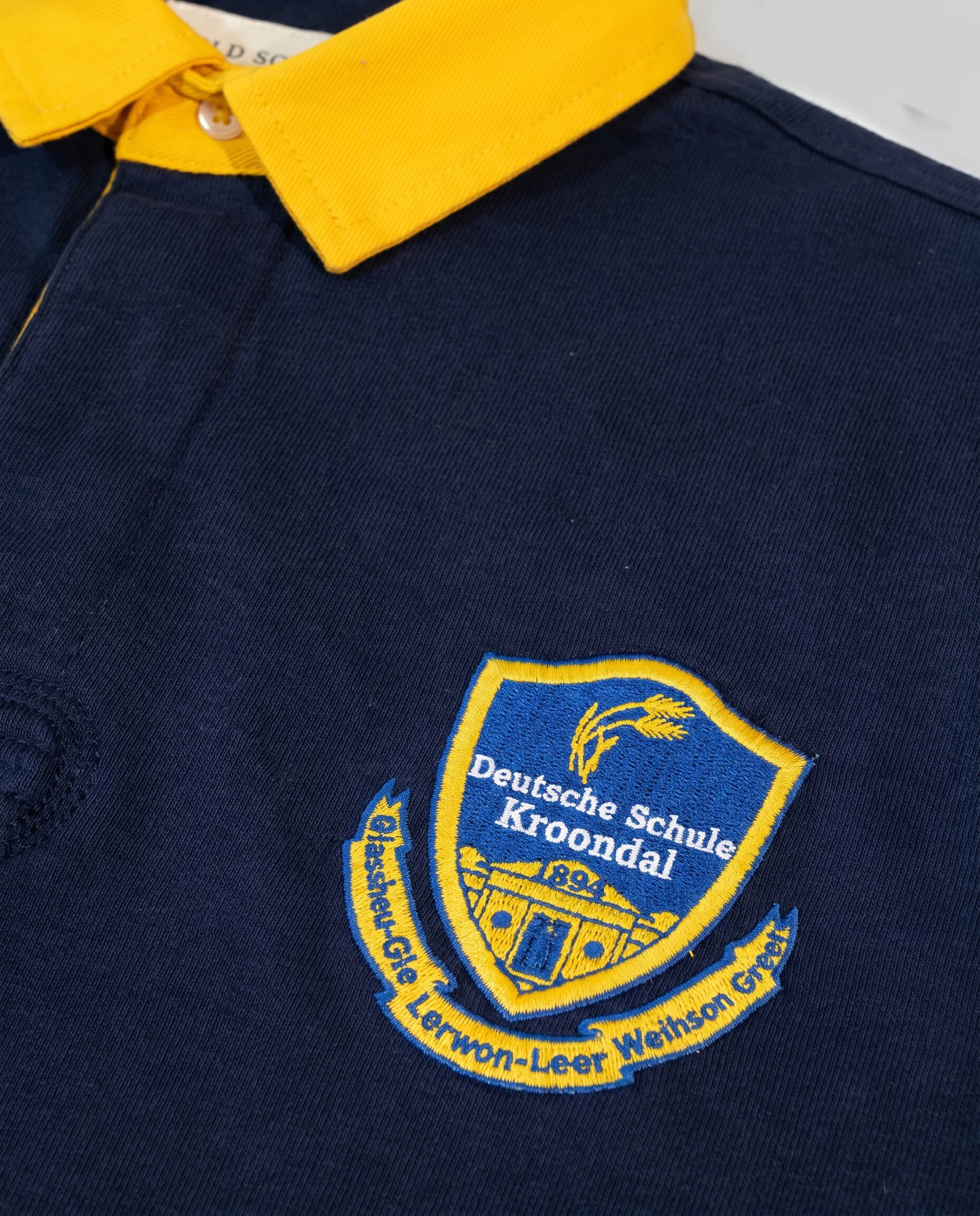 Schools Deutsche Schule Kroondal Short Sleeve Rugby Jersey Cut & Sew Navy