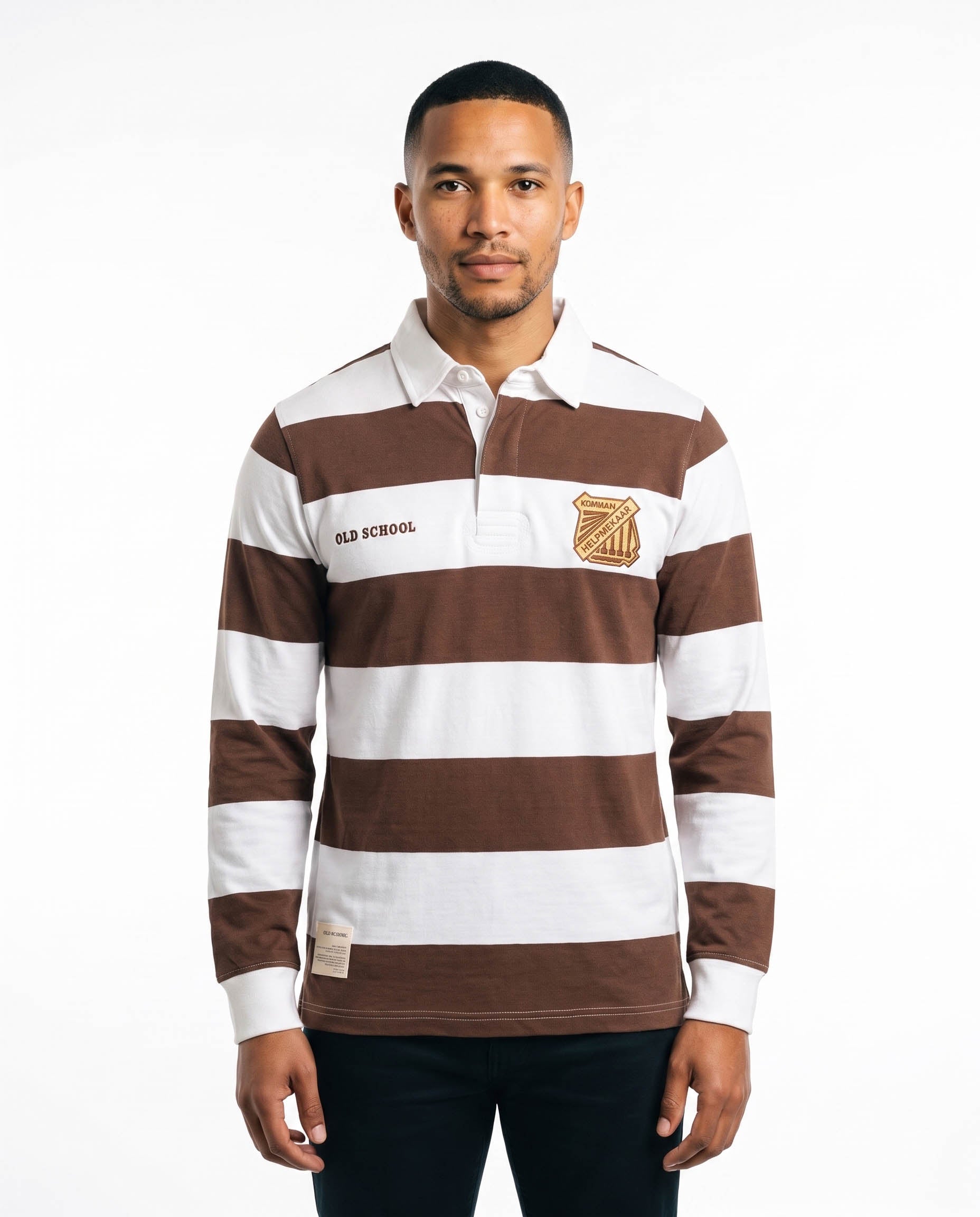 Schools Helpmekaar Kollege Long Sleeve Rugby Jersey Yarn Dye Mixed