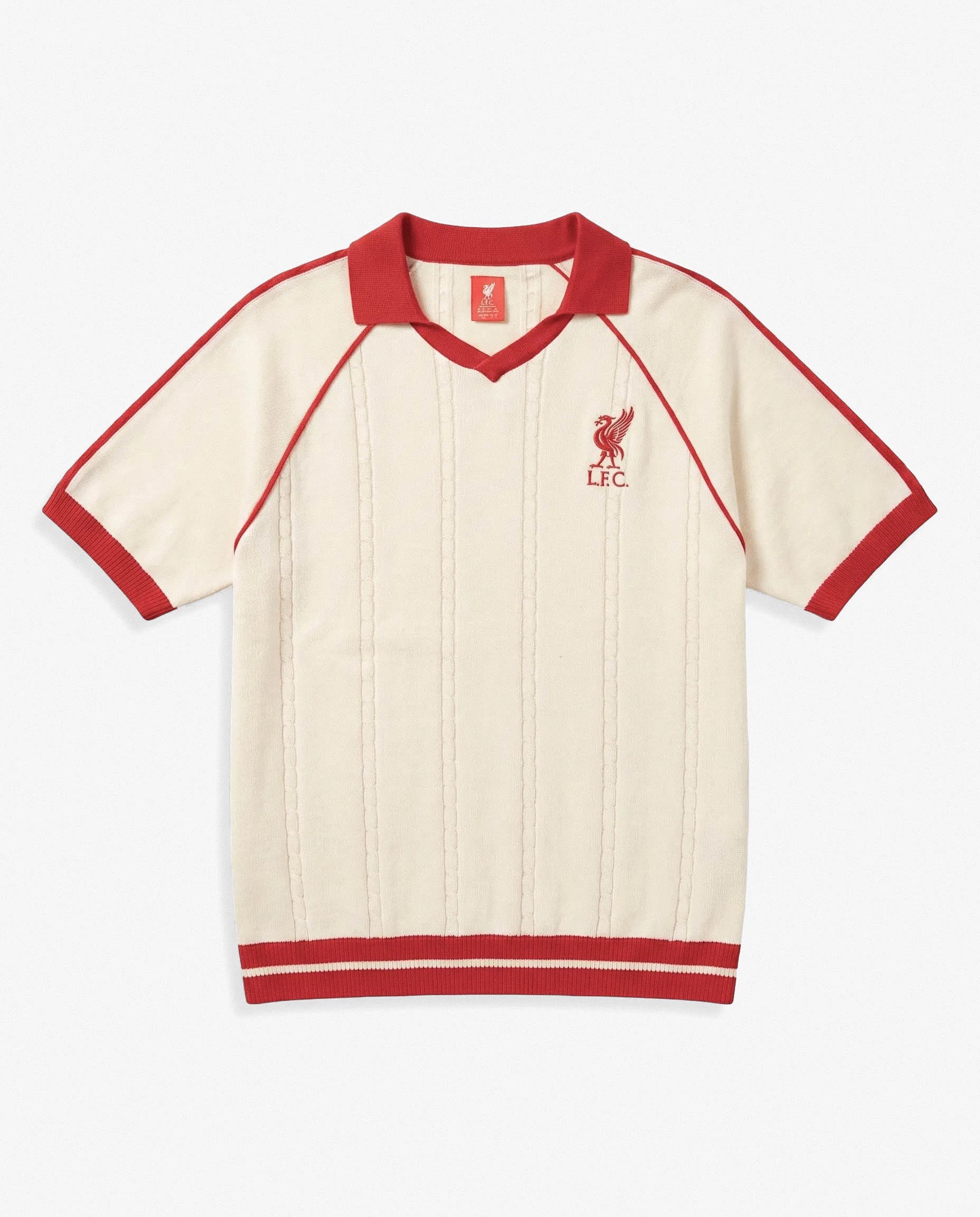 Liverpool Knit SS Polo Ecru