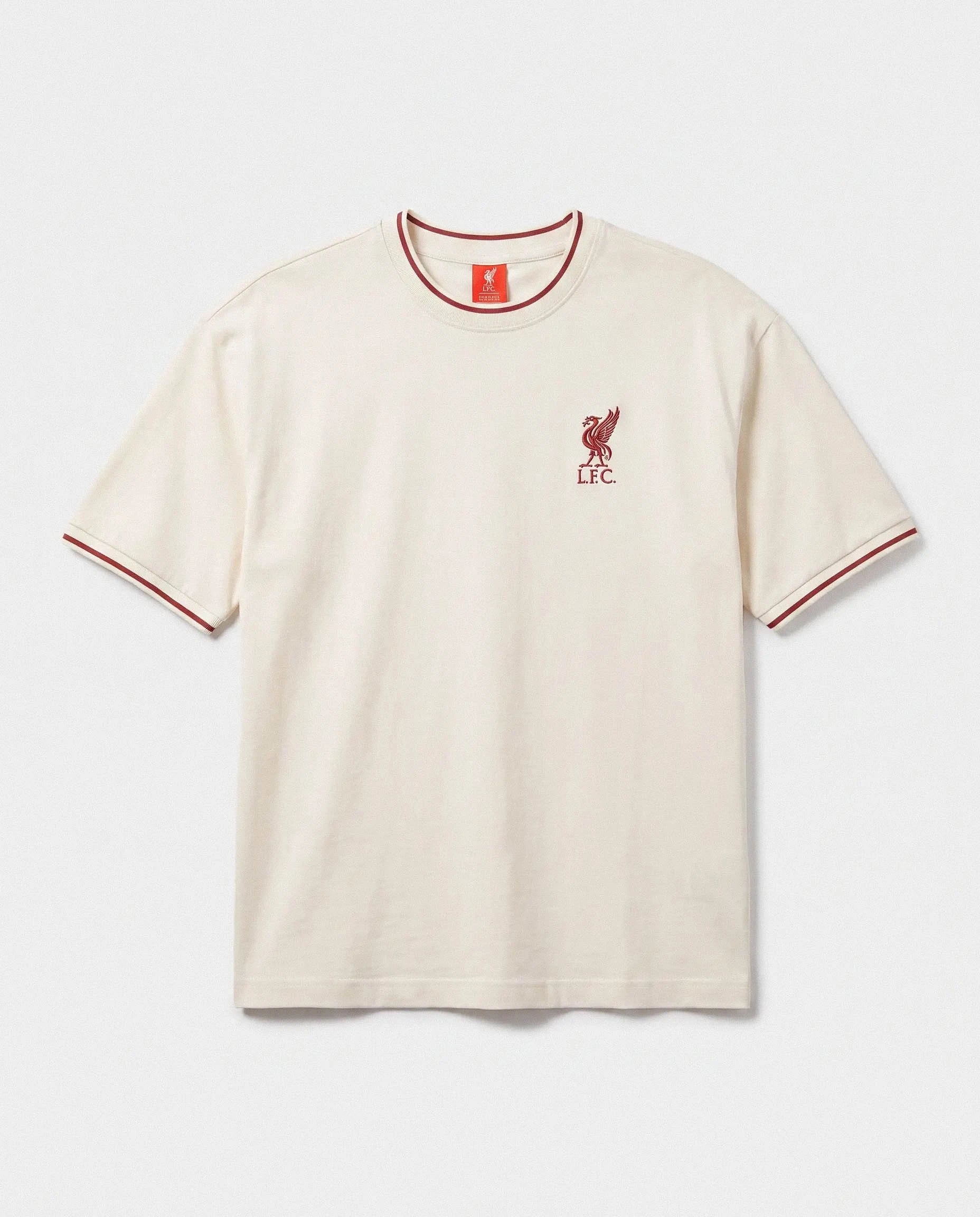 Liverpool Relaxed Crew Tee Ecru
