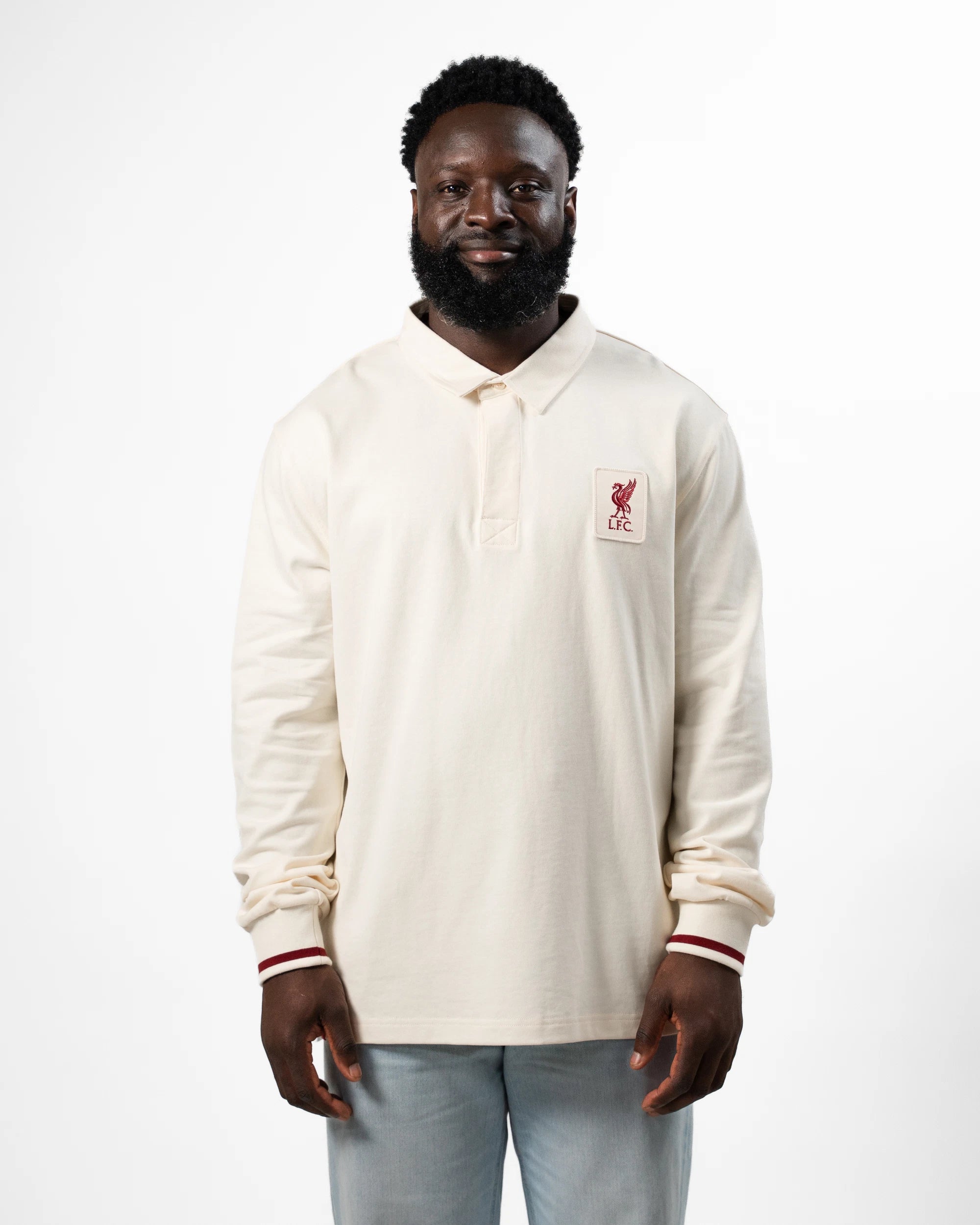 Liverpool LS Football Jersey Ecru