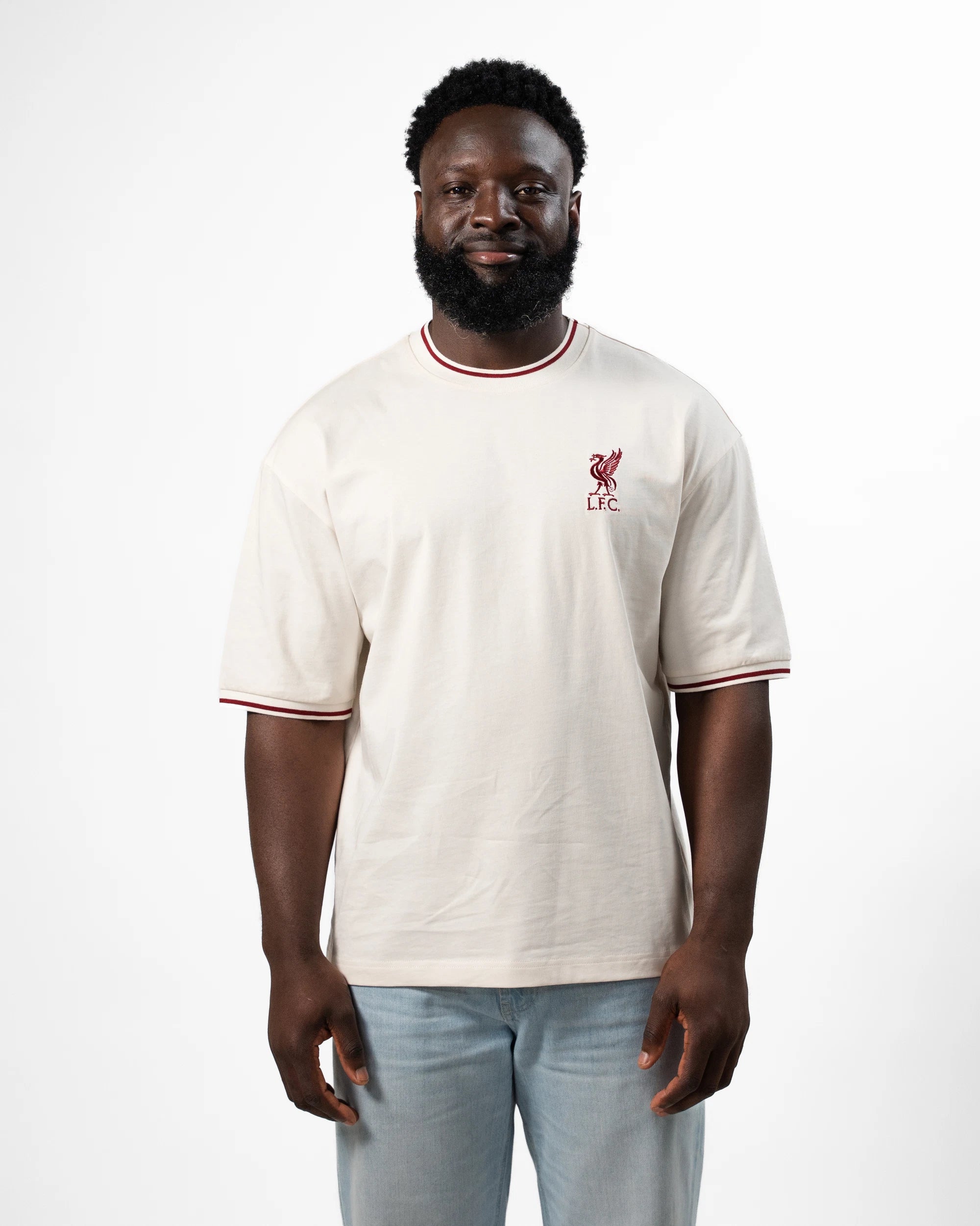 Liverpool Relaxed Crew Tee Ecru