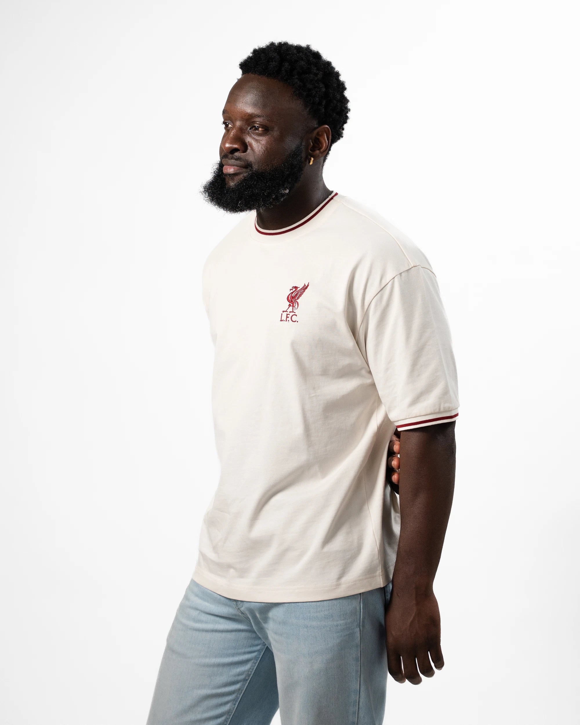 Liverpool Relaxed Crew Tee Ecru