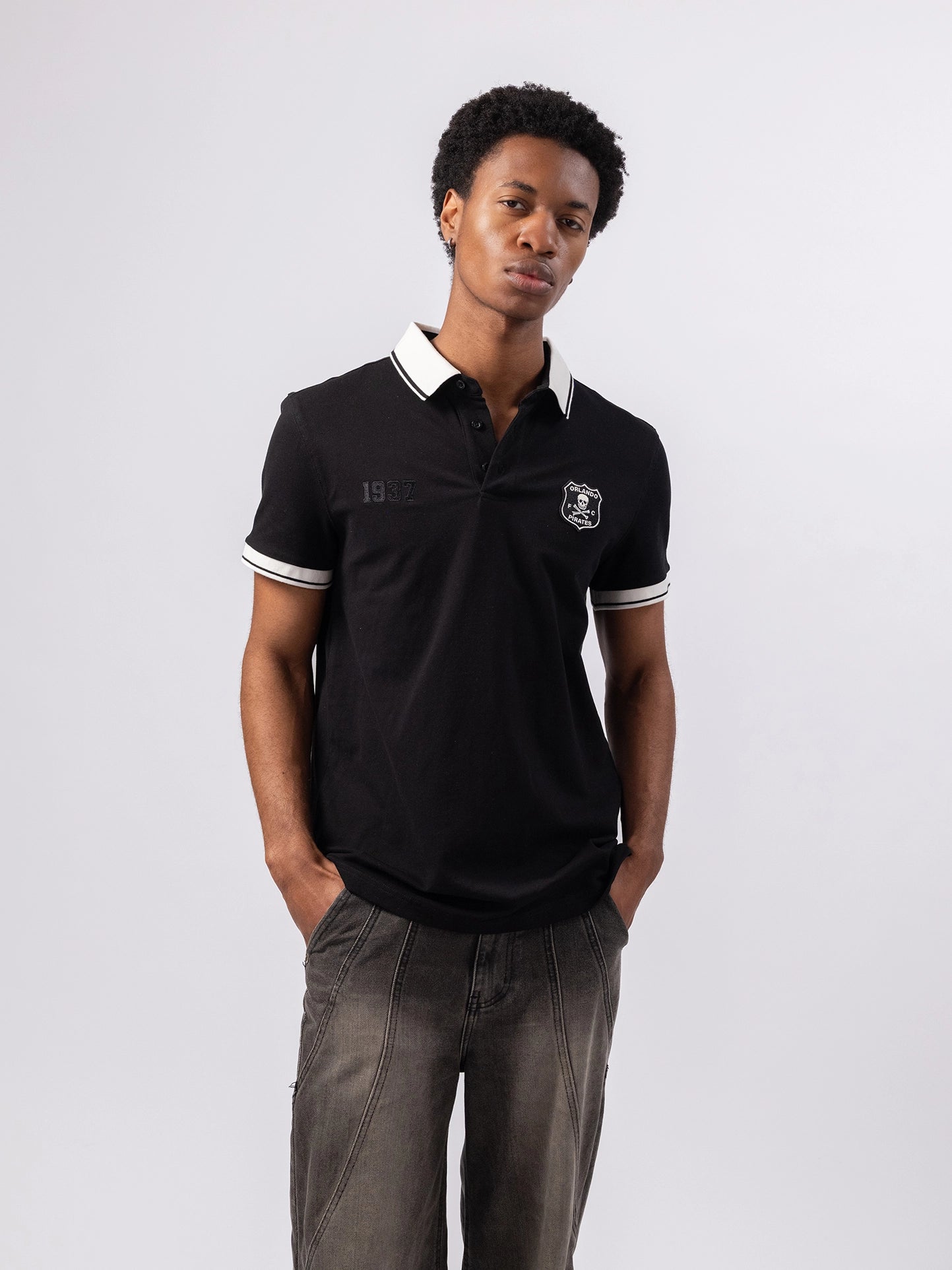 Orlando Pirates 1937 Styled Up SS Polo Black