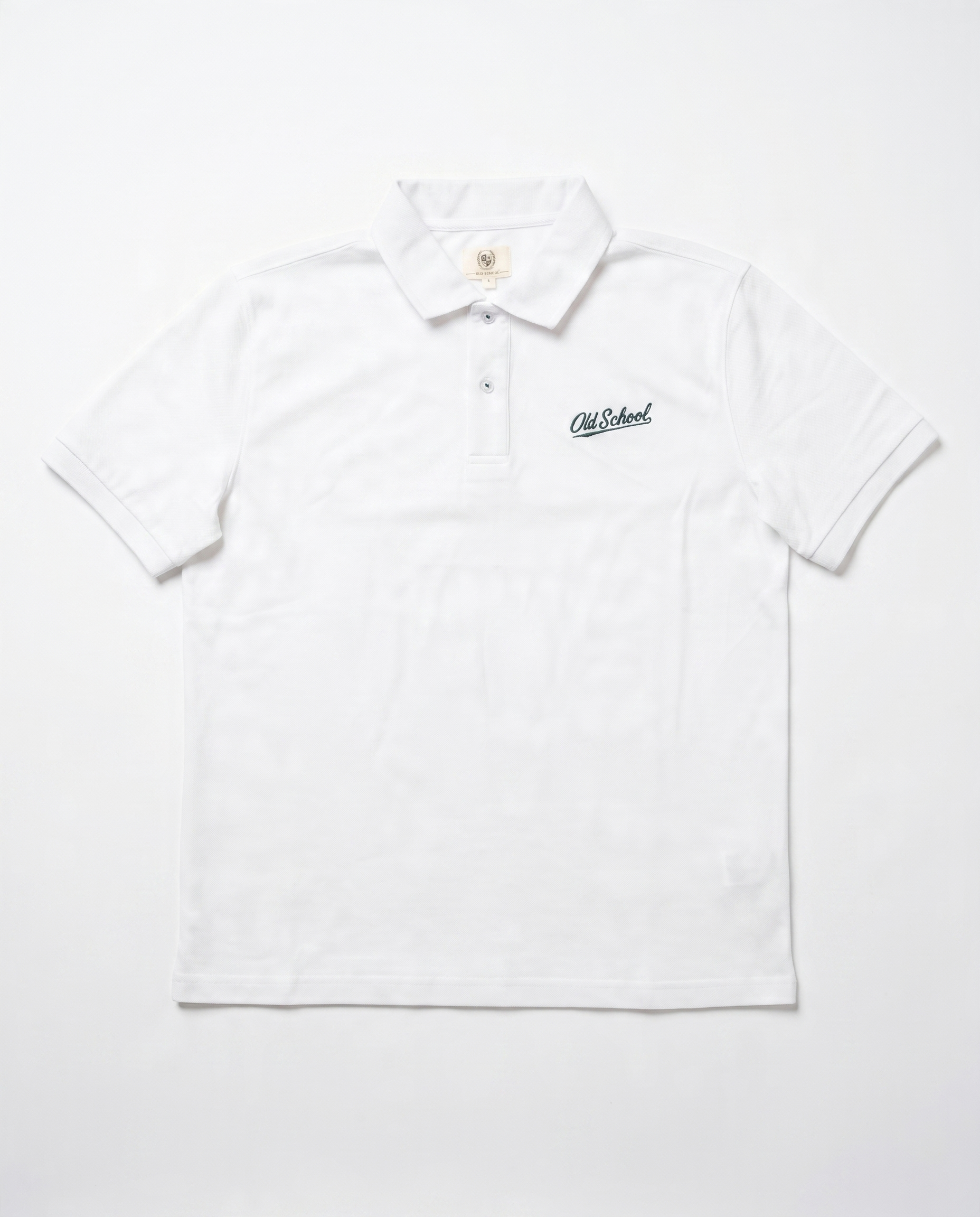 Old School Leisure Swish SS Polo White