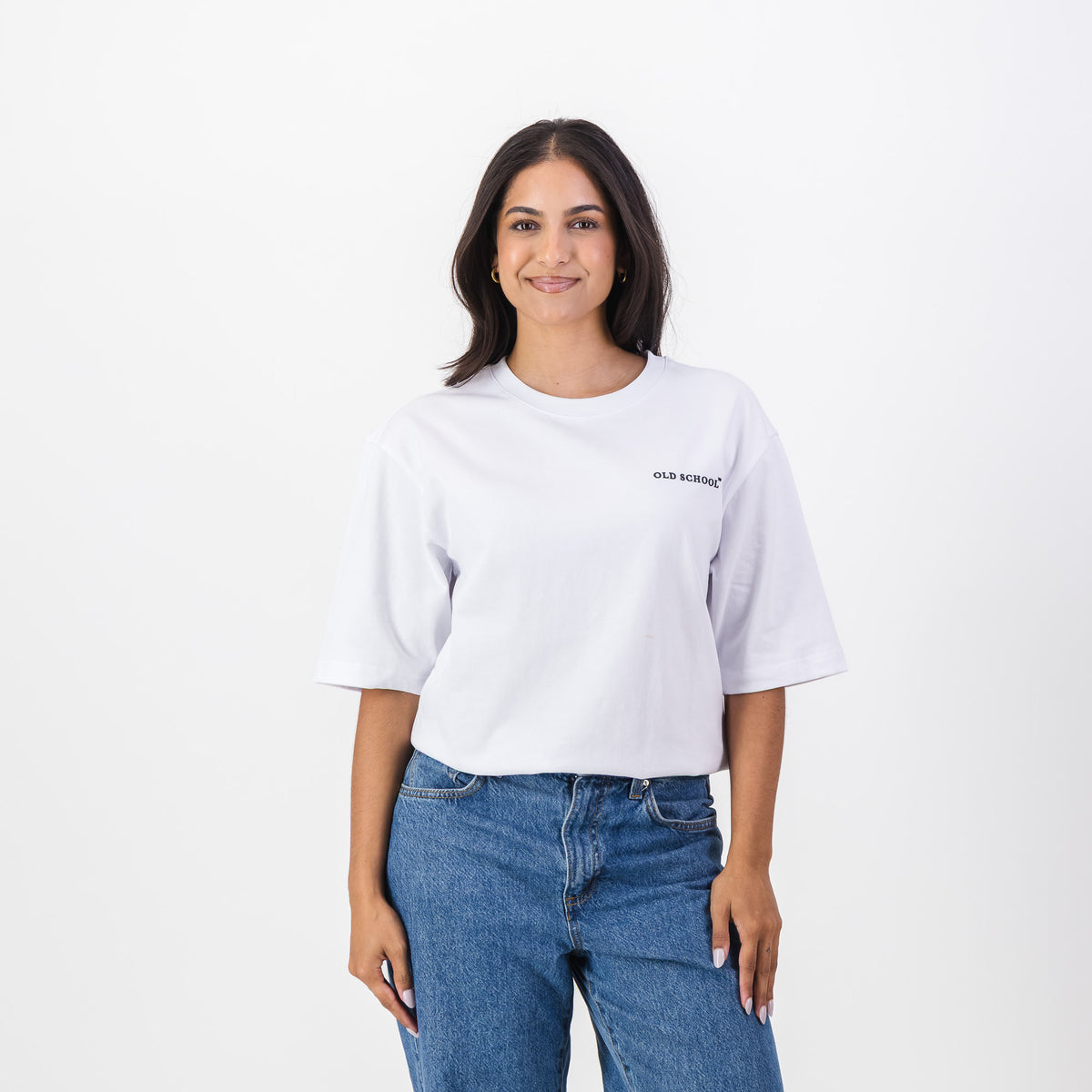 Old School Leisure Classic Boxy T-Shirt-White
