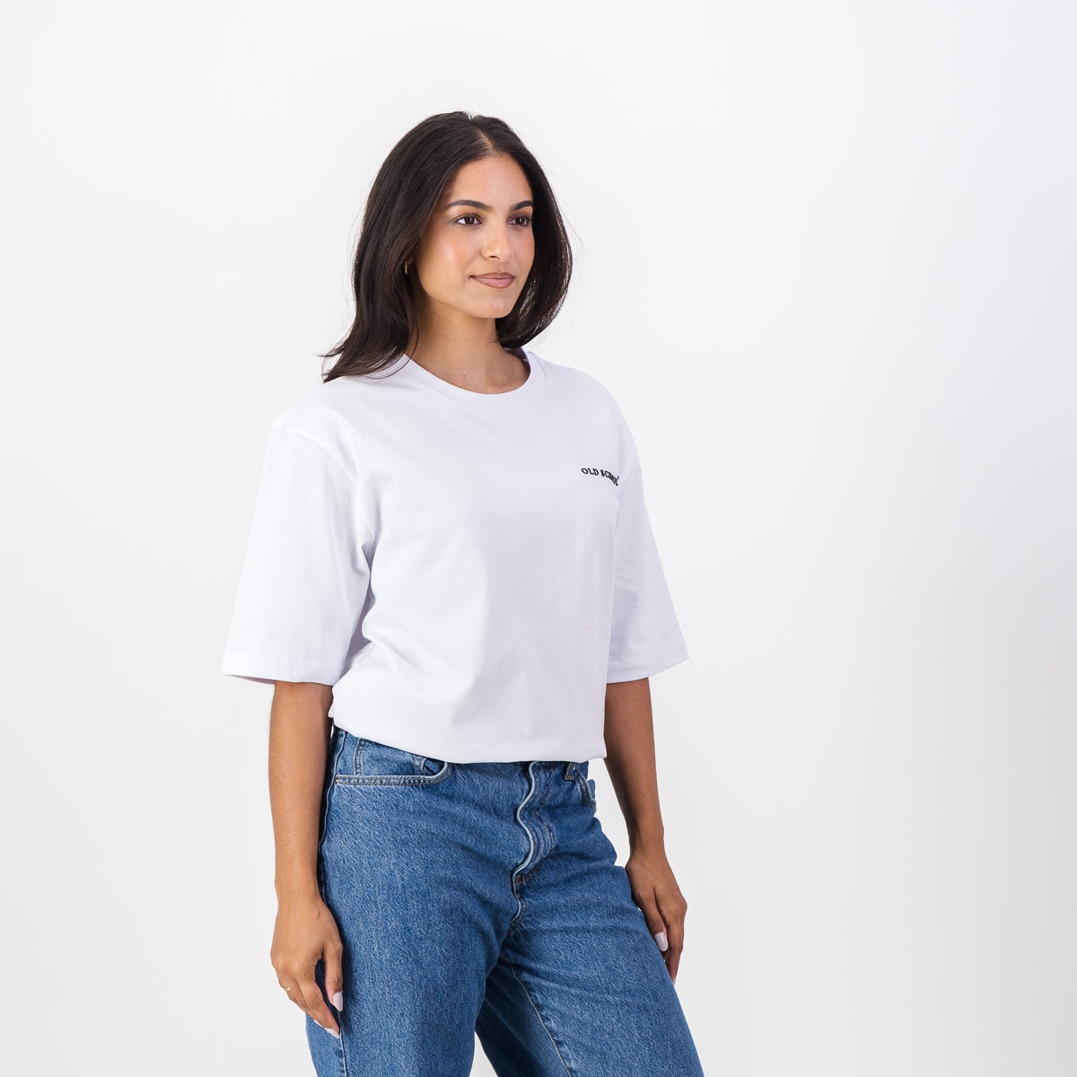 Old School Leisure Classic Boxy T-Shirt-White