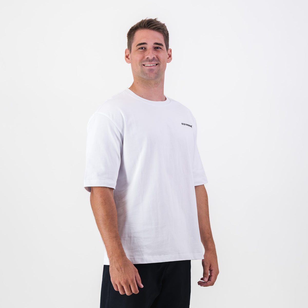 Old School Leisure Classic Boxy T-Shirt-White