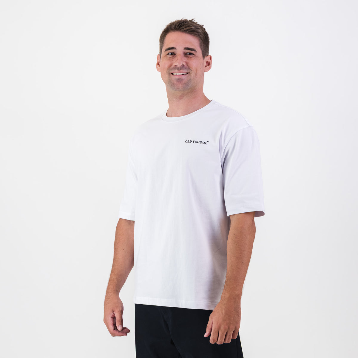Old School Leisure Classic Boxy T-Shirt-White