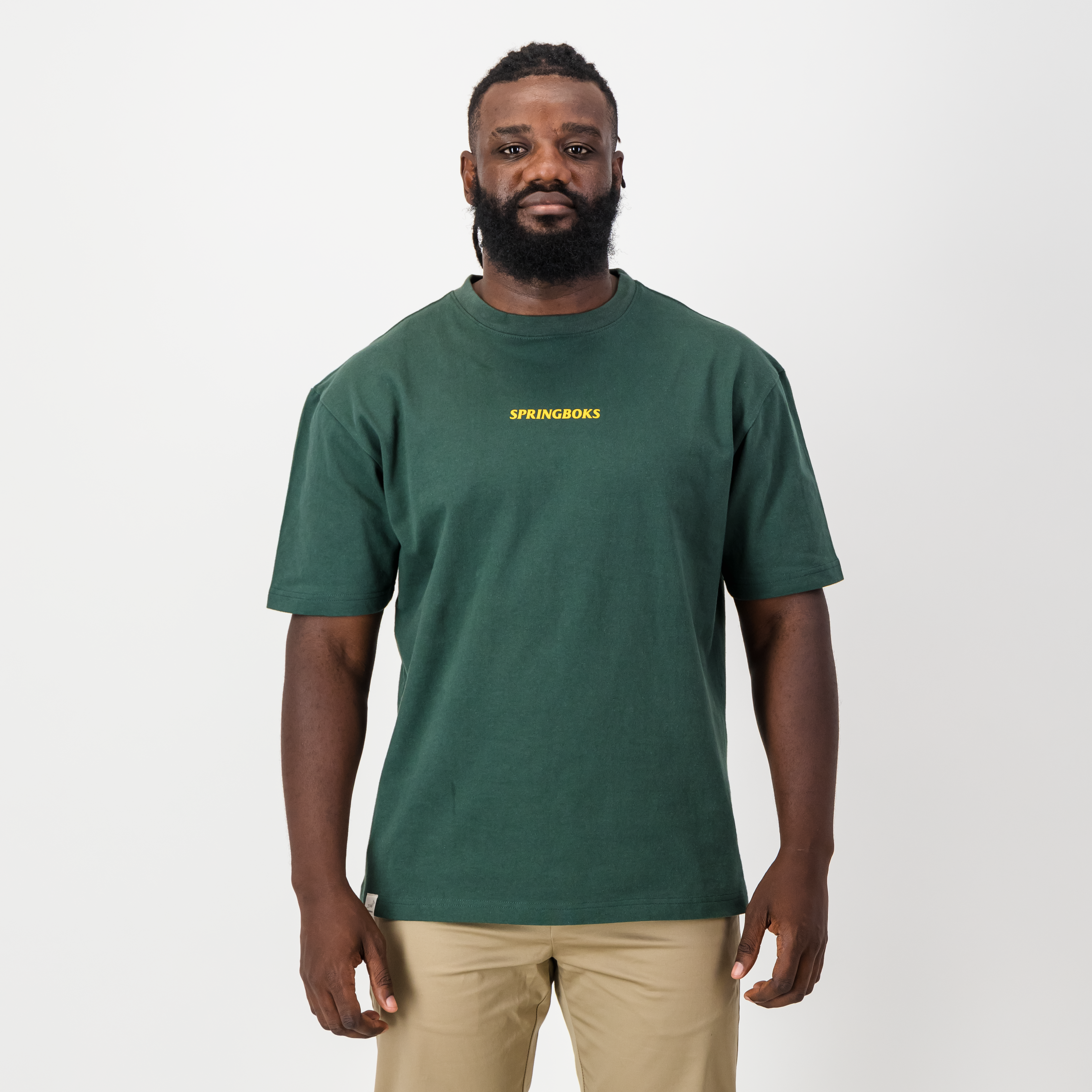 Springbok Boxy Crew Tee-Green