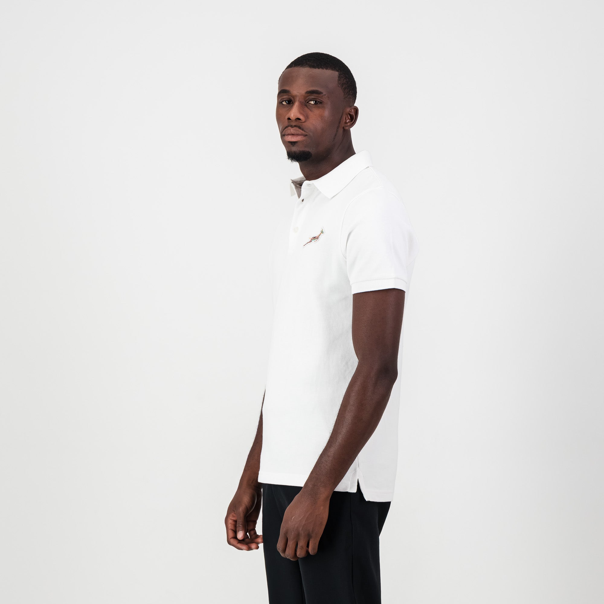 Springboks Pop Badge SS Polo-White