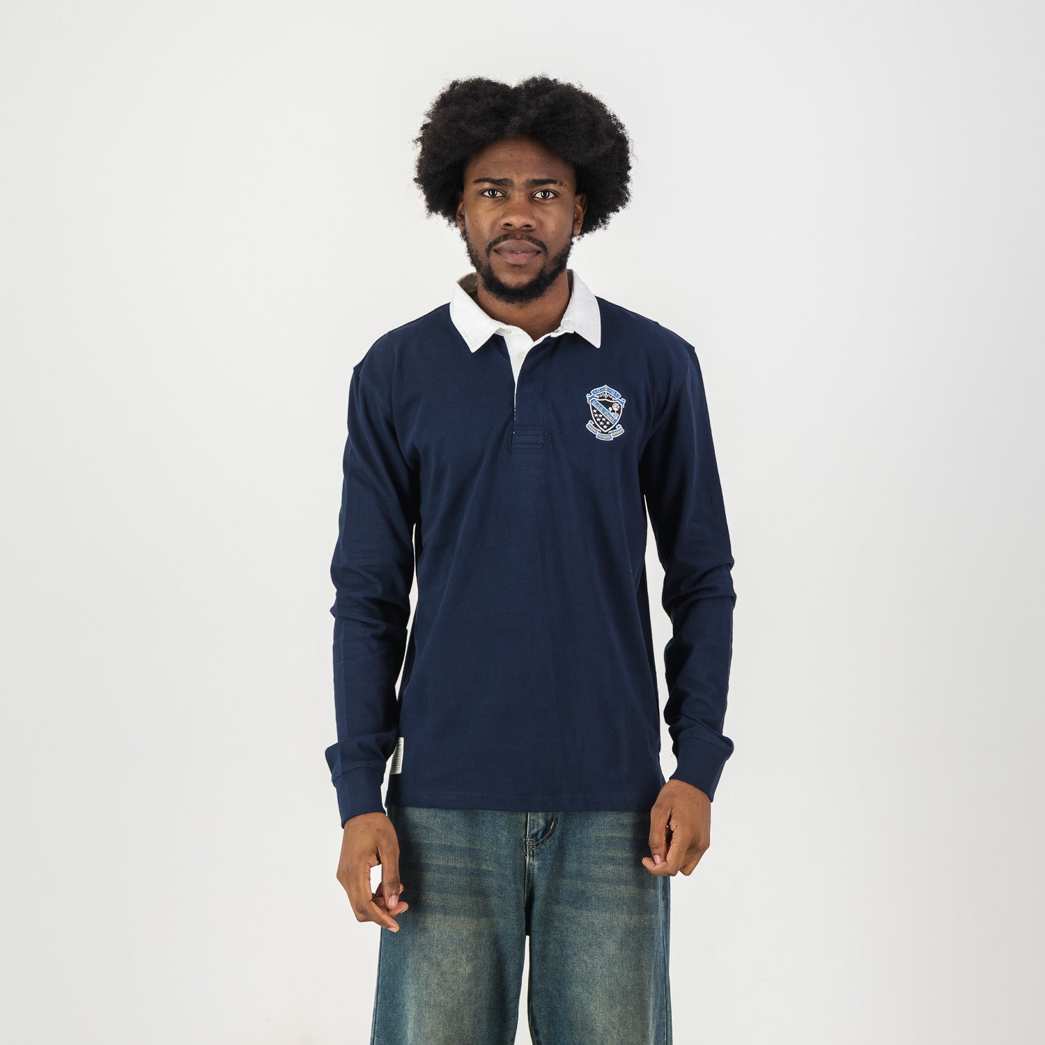 Schools Paarl Boys LS Rugby Jersey-Navy