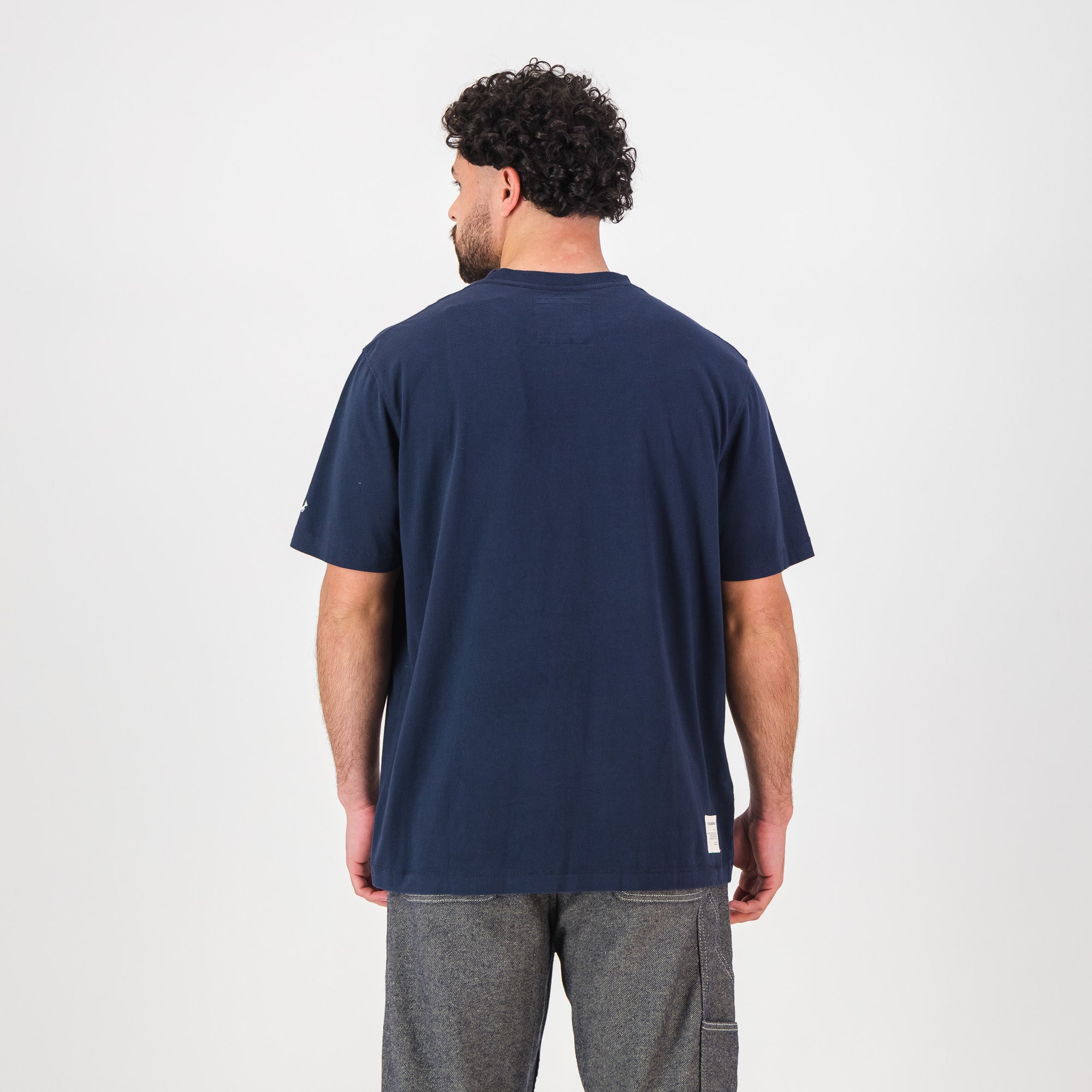 Springboks SML Shield Regular Crew Tee - Navy