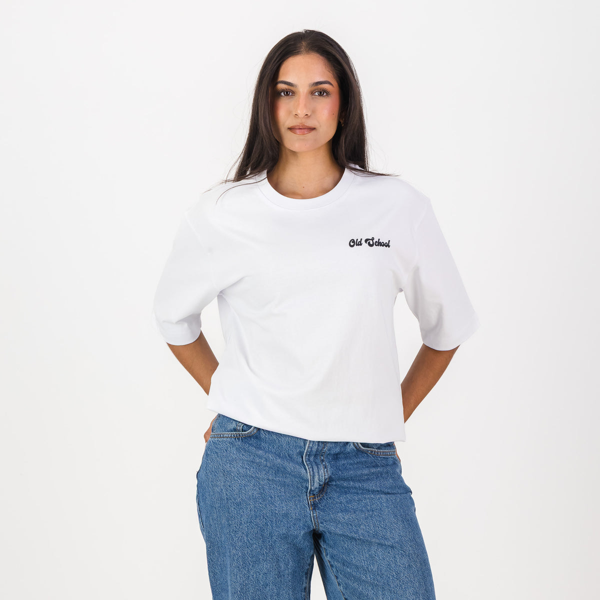 Old School Leisure Men Tops Boxy Tee Soweto HQ White