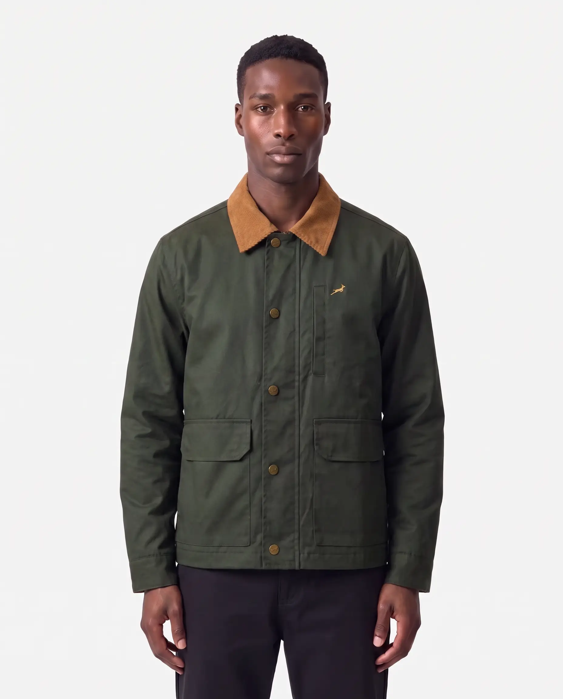 Springboks Field Shacket-Military Olive