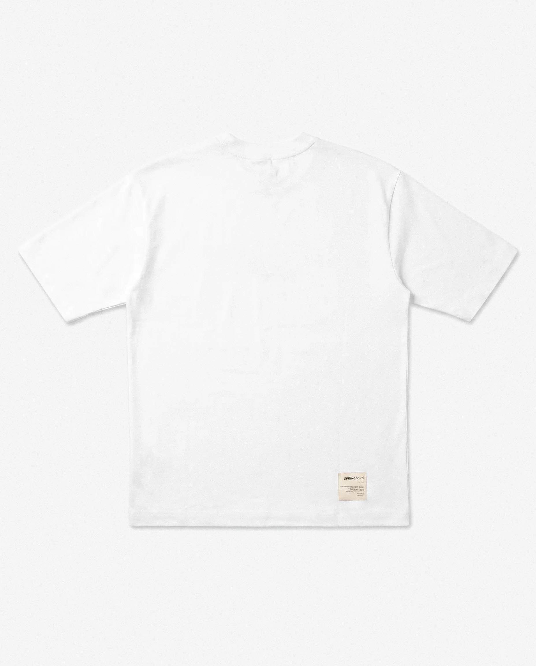 Springboks 95 Embroidery Relaxed Tee White