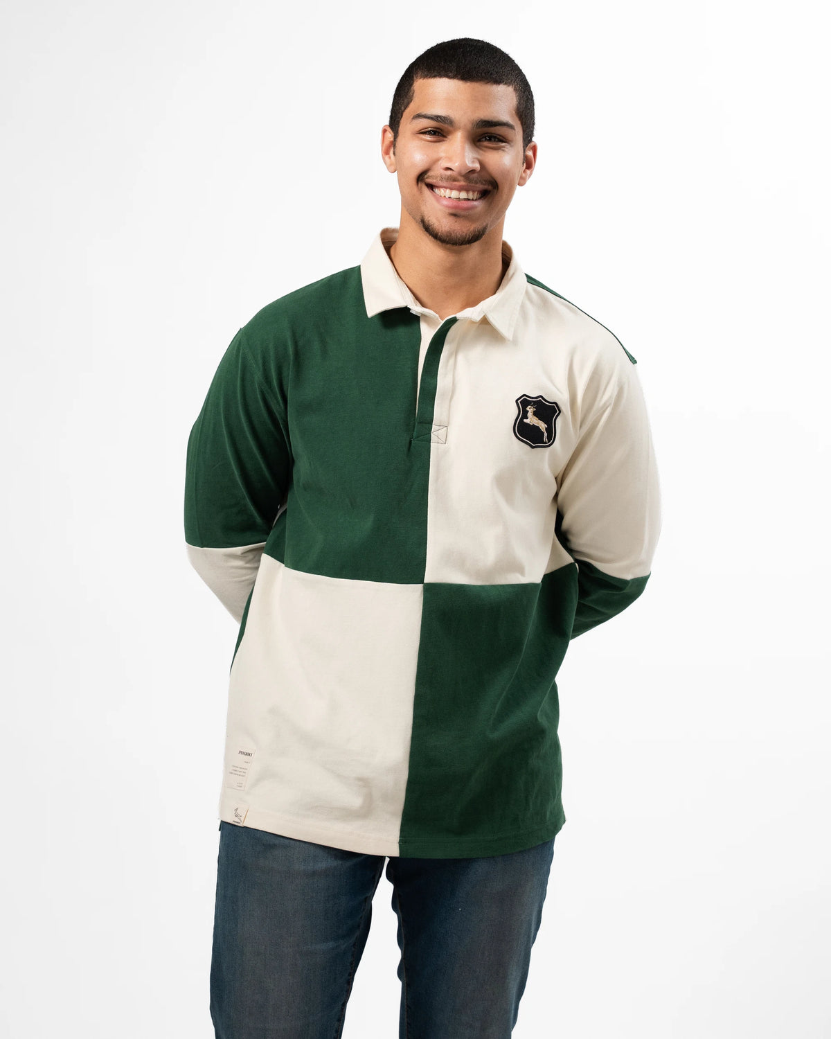 Springboks Colour Block LS Retro Rugby Jersey