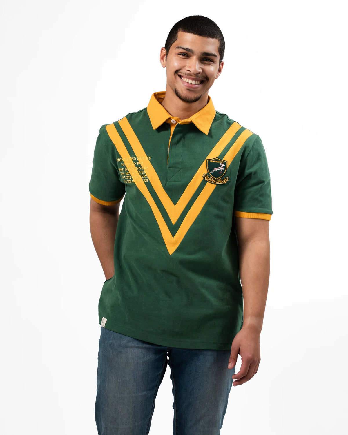 Springboks V Heritage SS Polo Green