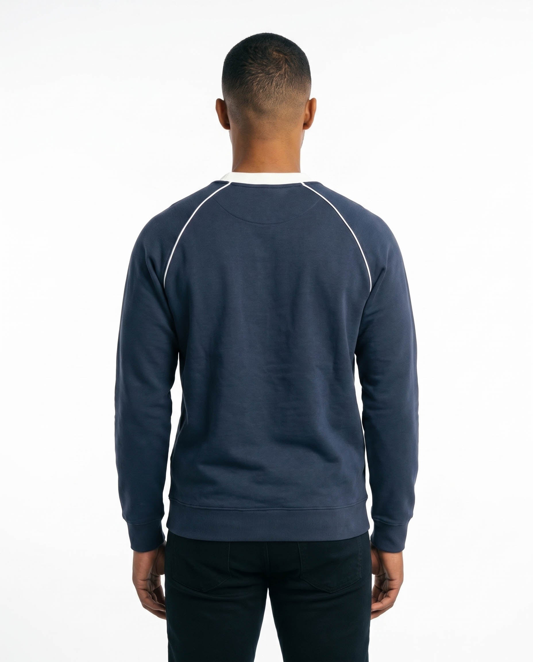 Spurs Colour block V-neck Sweater- Navy