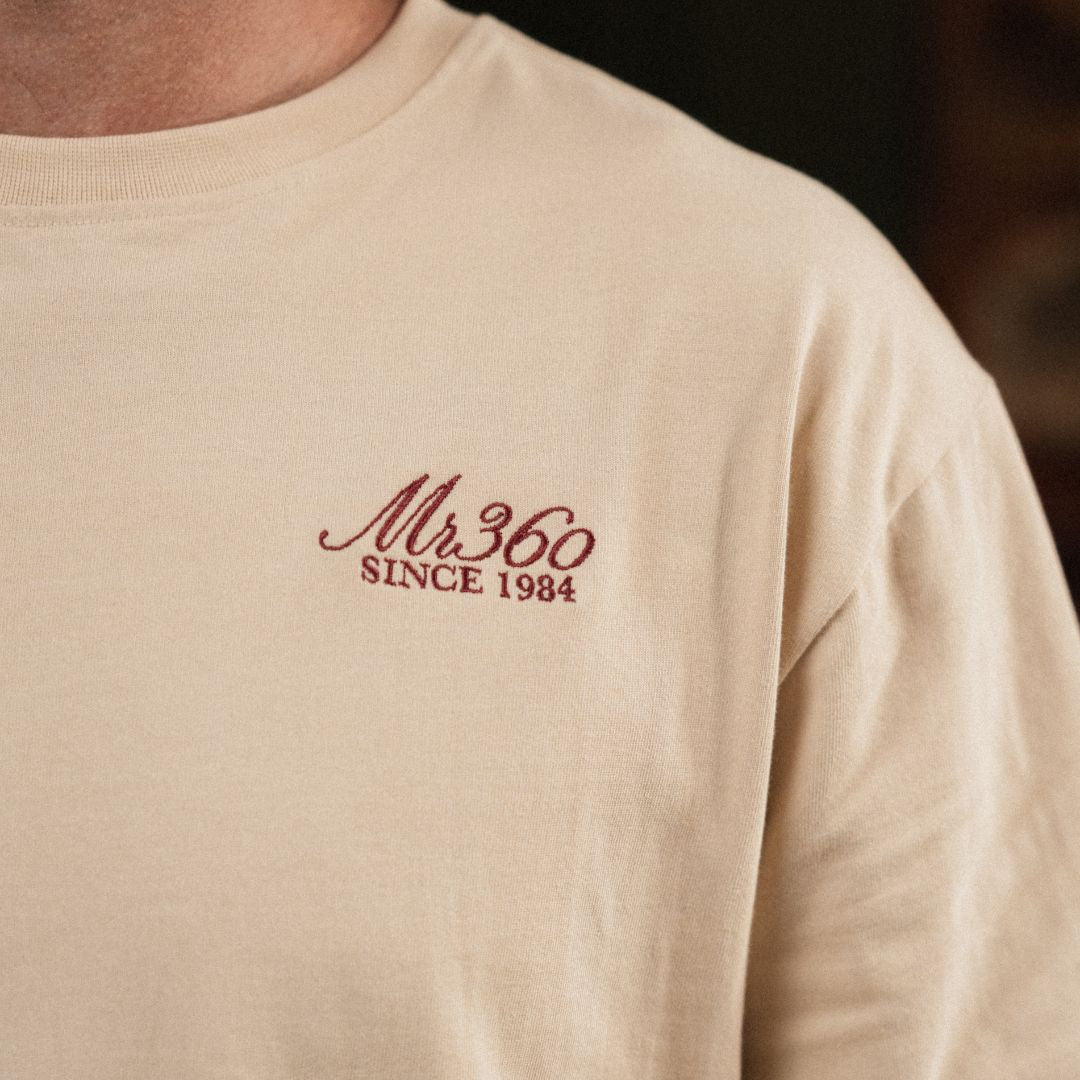 Back of the 360 Boxy Tee, ivory