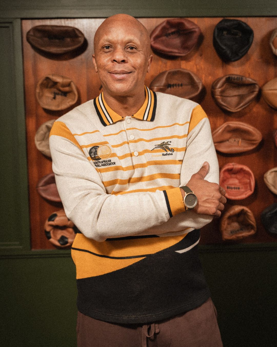 Bafana Bafana 96 Heritage Long Sleeve Knit Gold - Old School