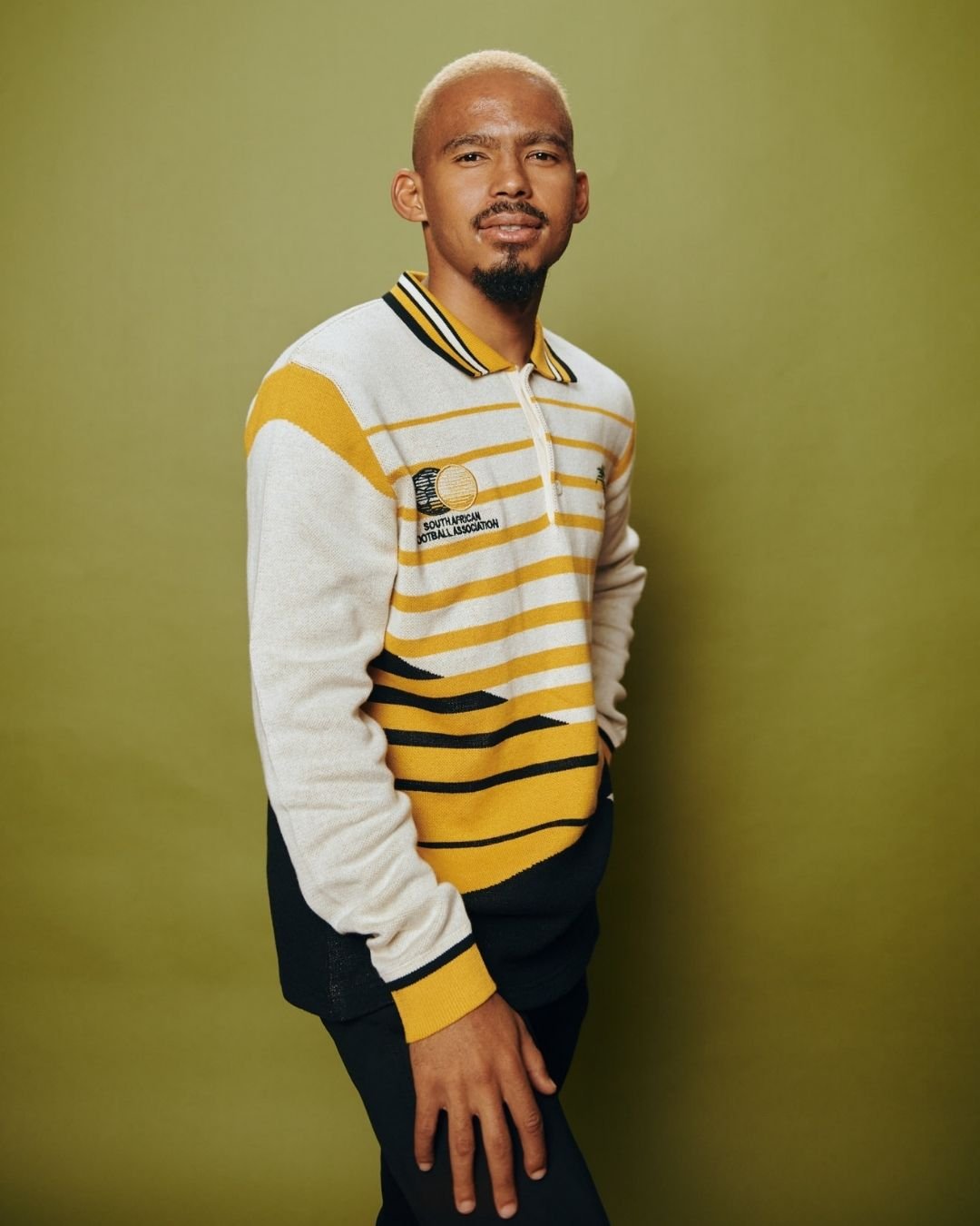 Bafana Bafana 96 Heritage Long Sleeve Knit Gold - Old School