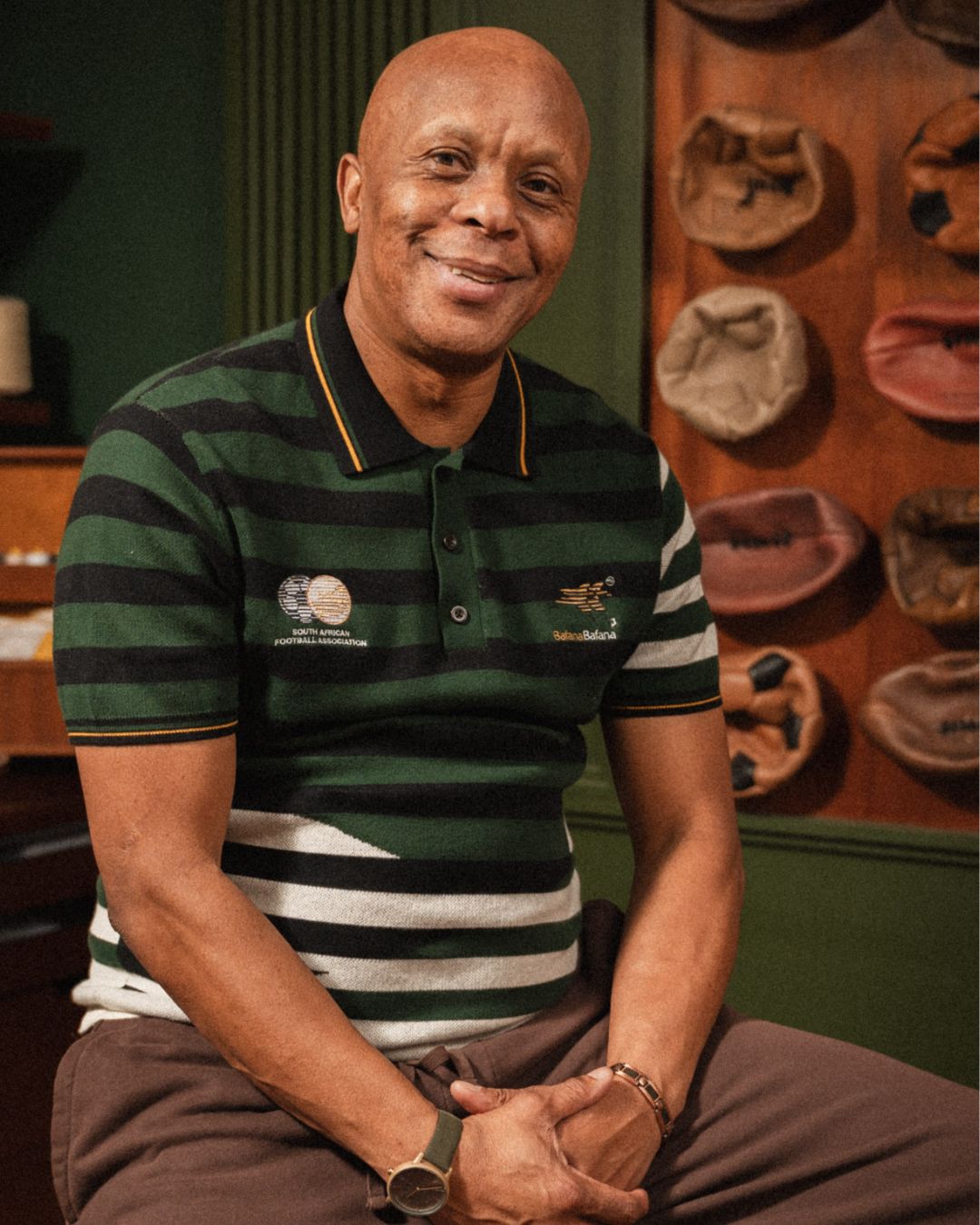 Bafana Bafana 96 Heritage Short Sleeve Knit Green - Old School