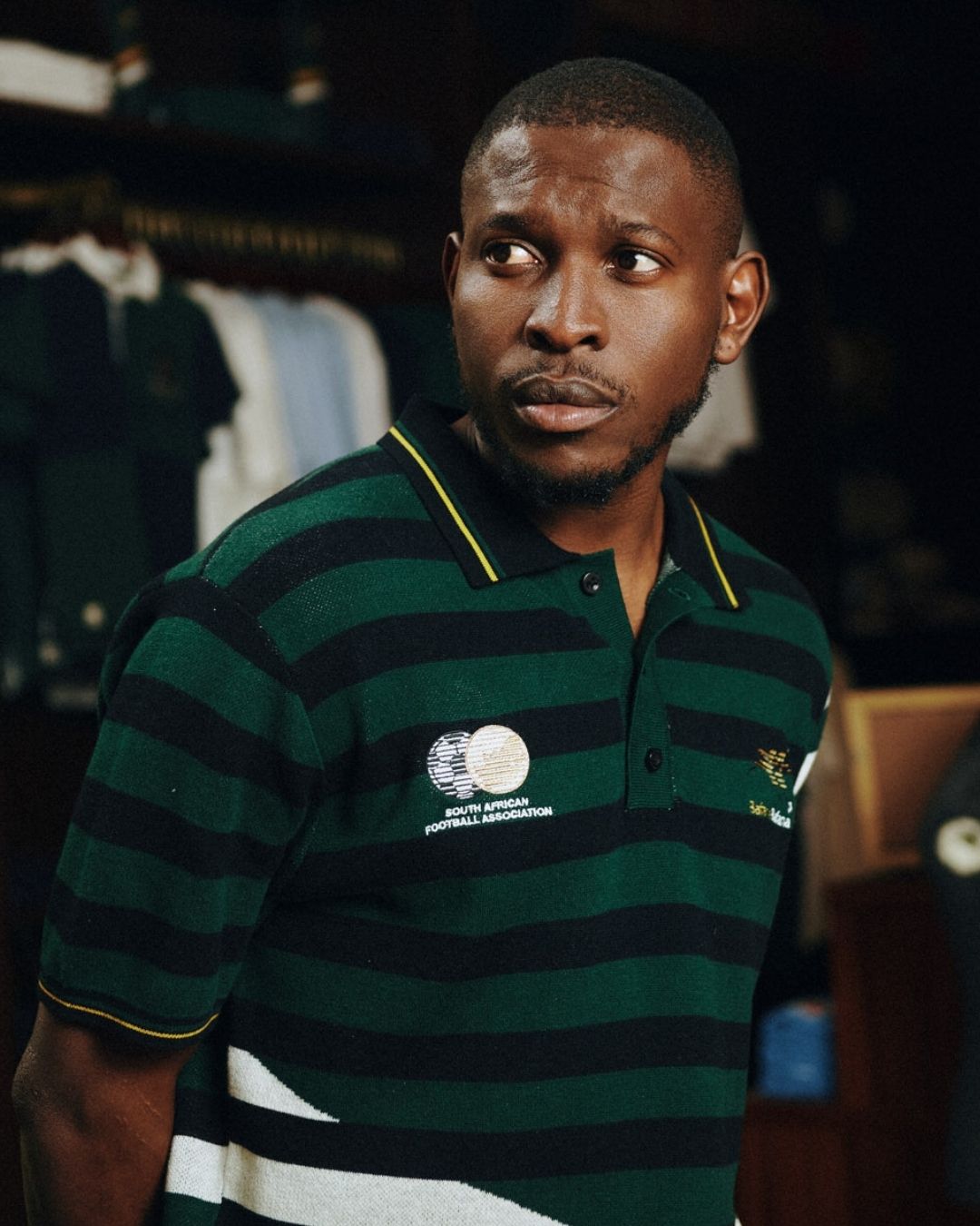 Bafana Bafana 96 Heritage Short Sleeve Knit Green - Old School