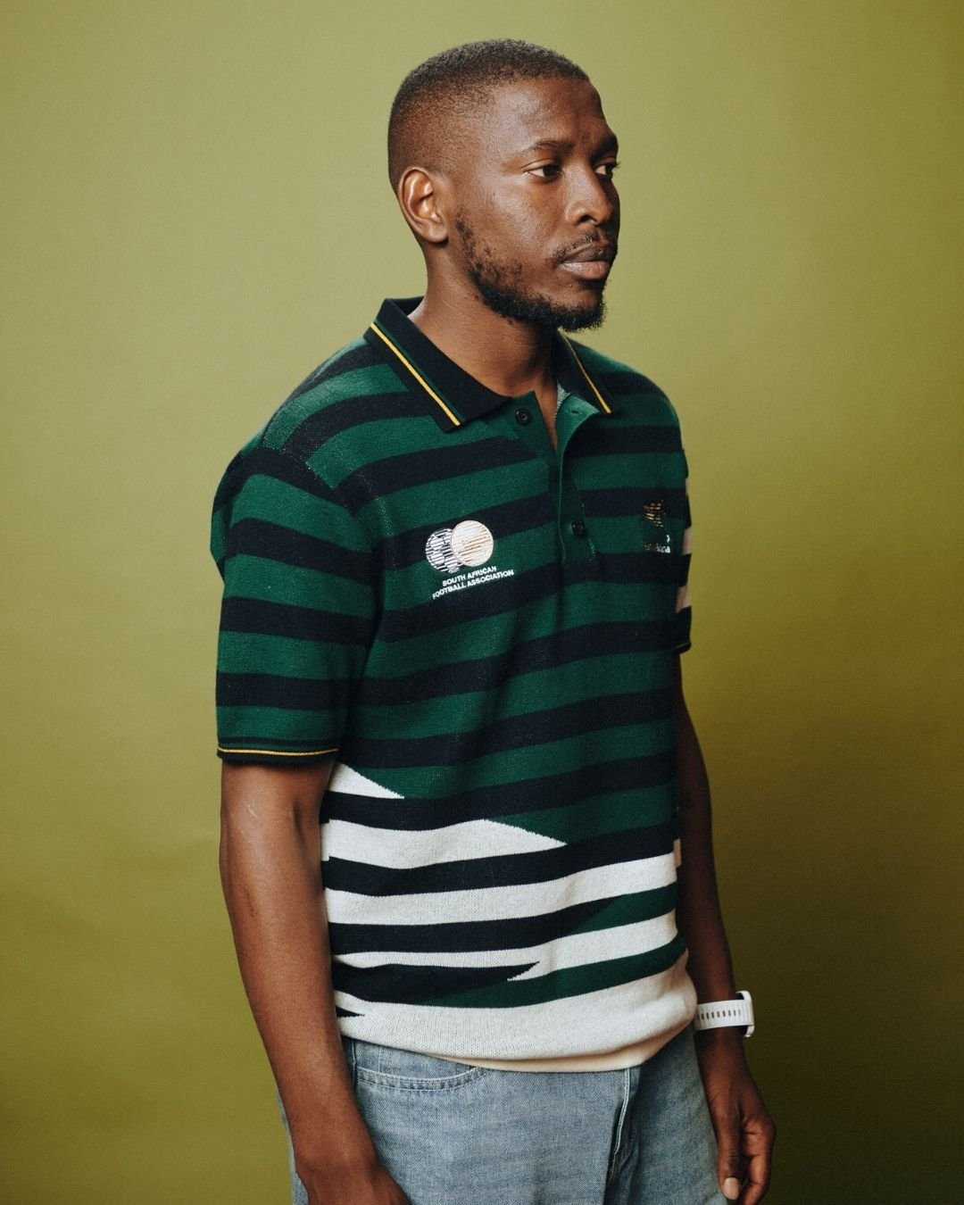 Bafana Bafana 96 Heritage Short Sleeve Knit Green - Old School