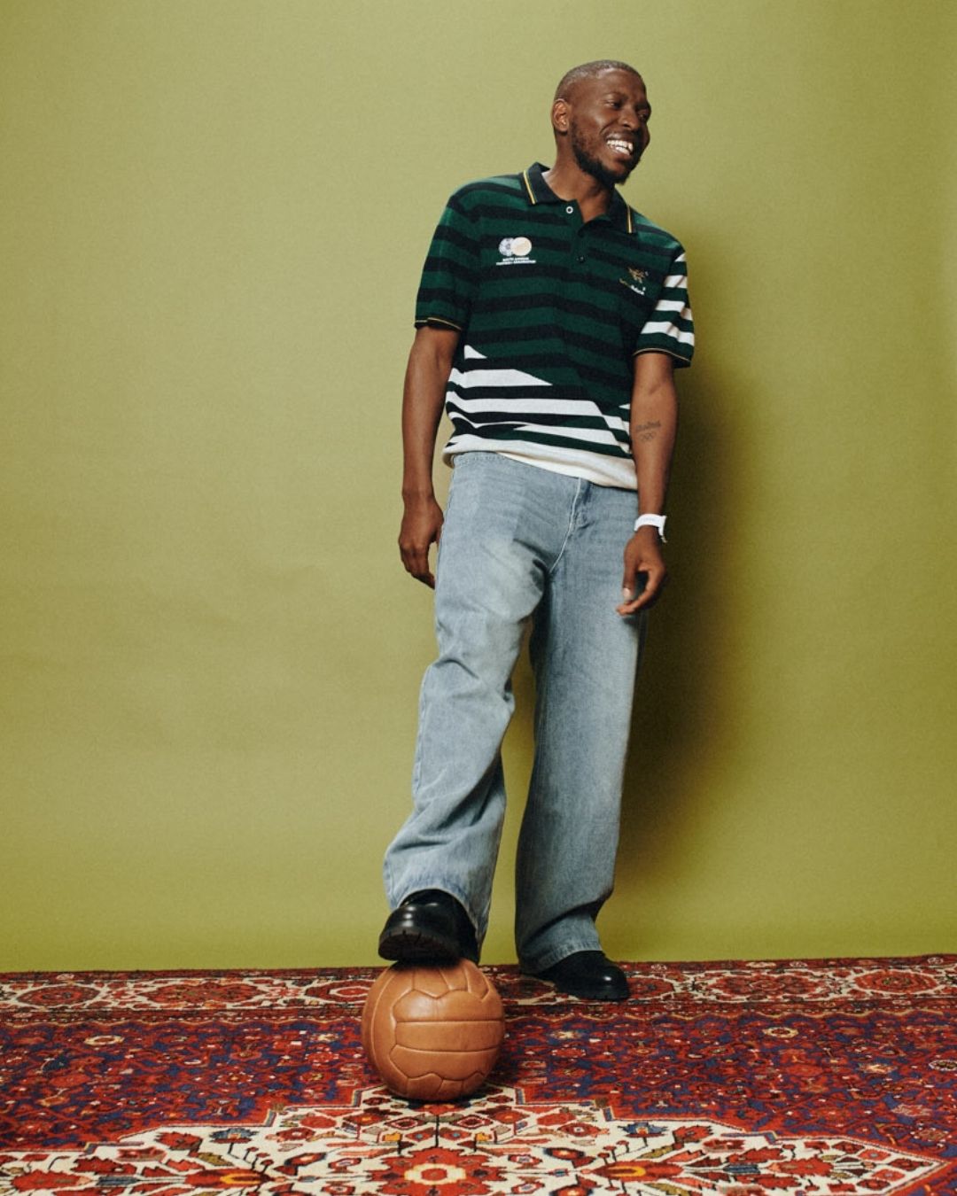 Bafana Bafana 96 Heritage Short Sleeve Knit Green - Old School
